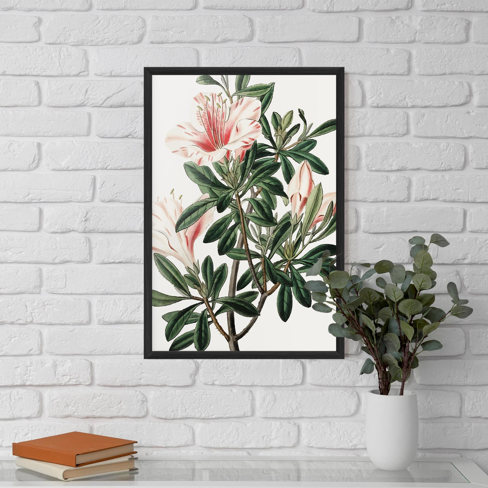 Рамкиран постер Exotic White Red mockup 5