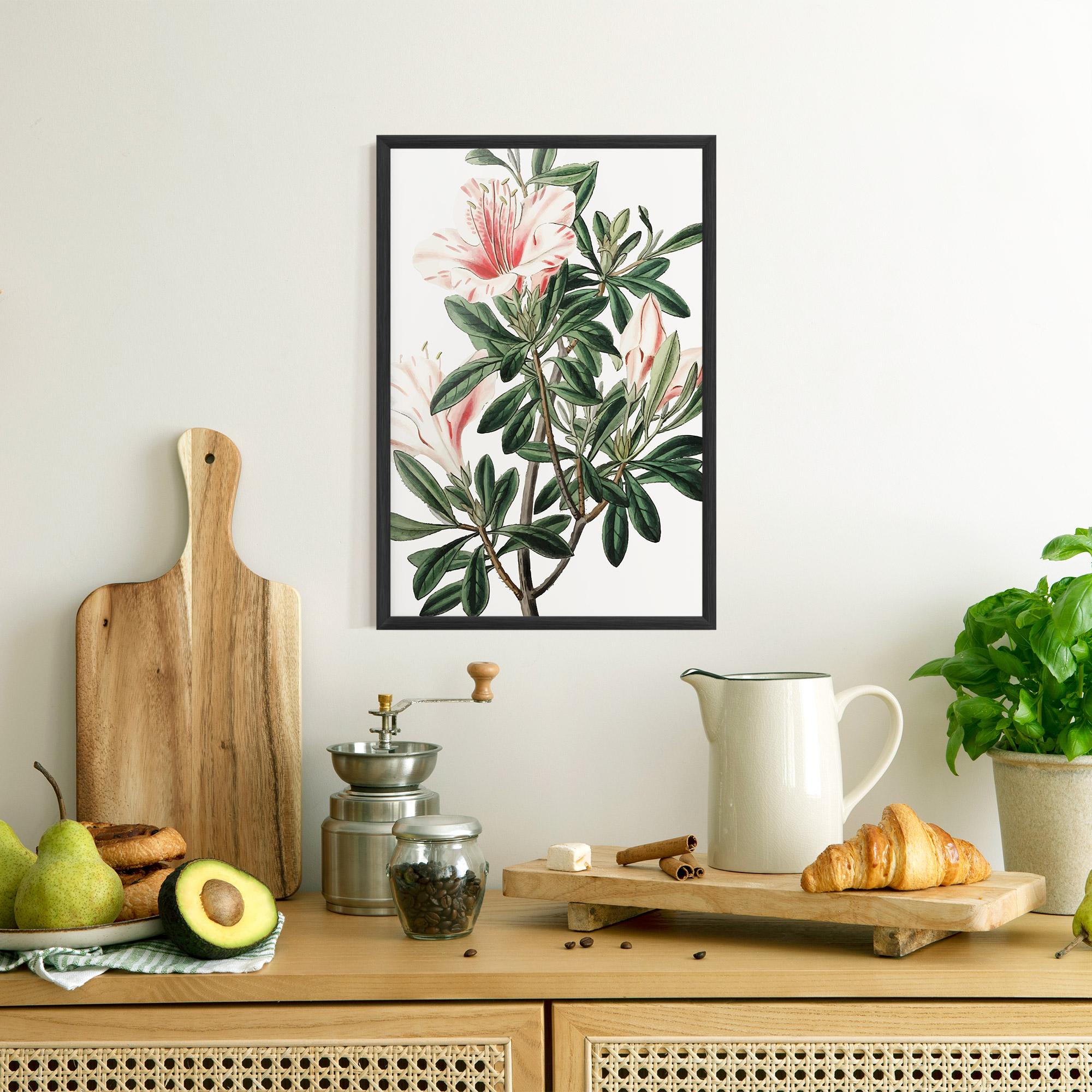 Рамкиран постер Exotic White Red mockup 8