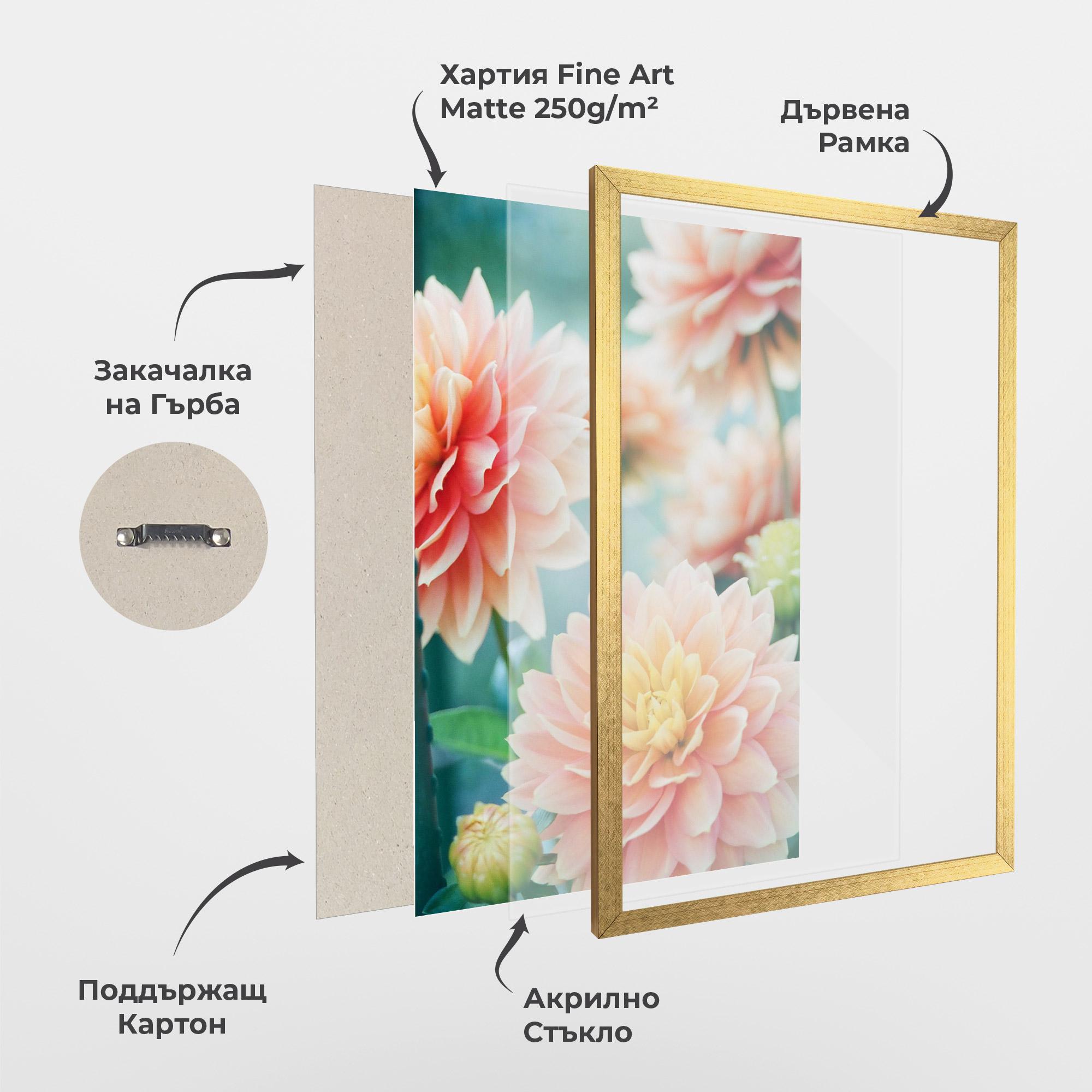 Рамкиран постер Pink Spring mockup 1