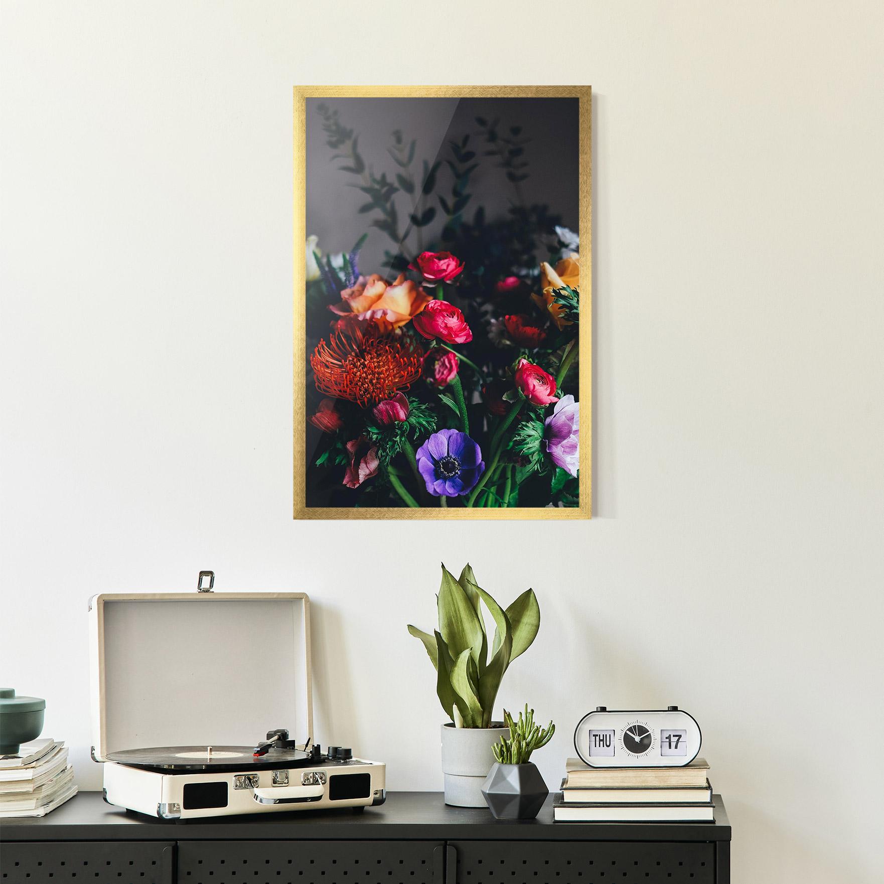 Рамкиран постер Flower Garden mockup 2