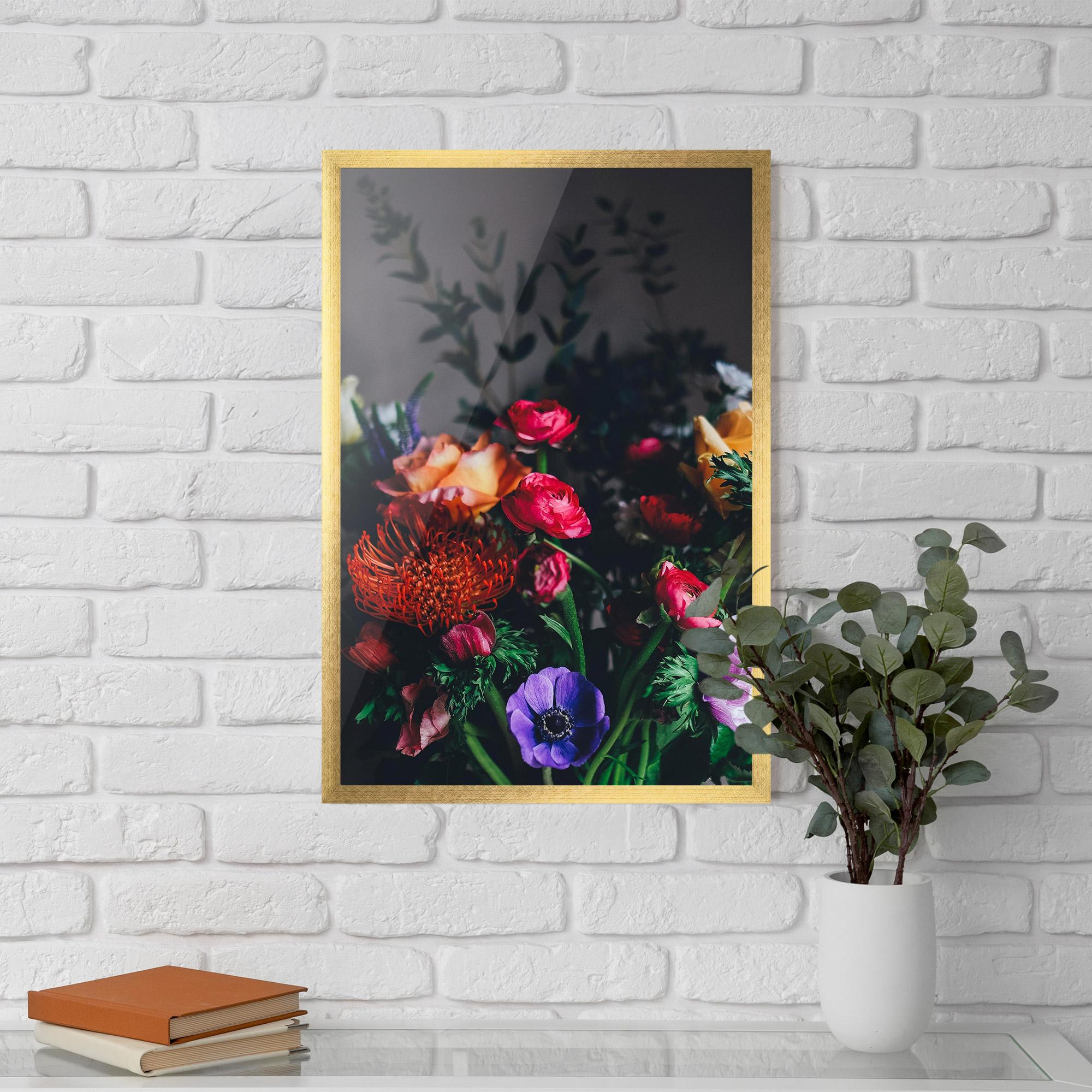 Рамкиран постер Flower Garden mockup 5