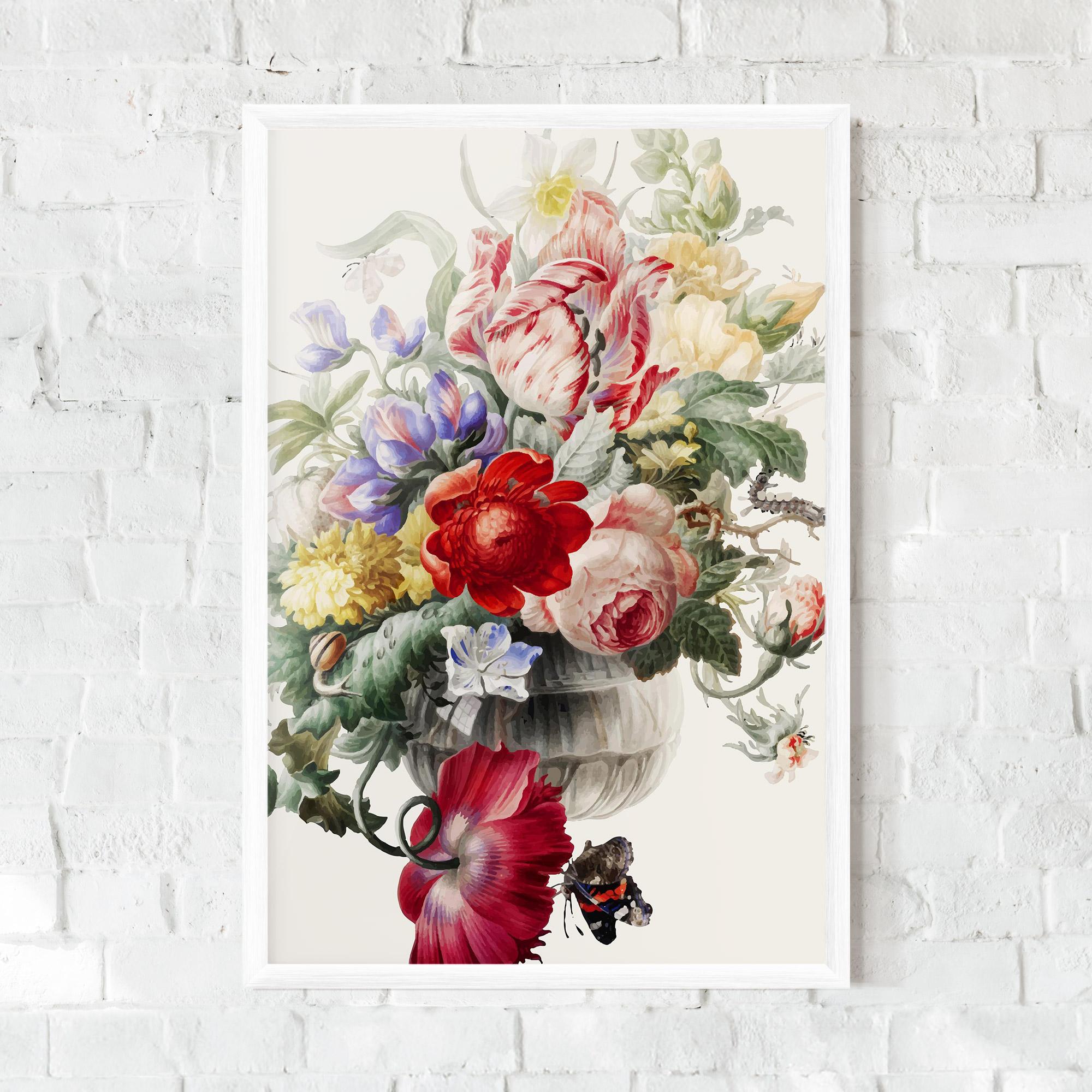 Рамкиран постер Butterfly Vase mockup 0