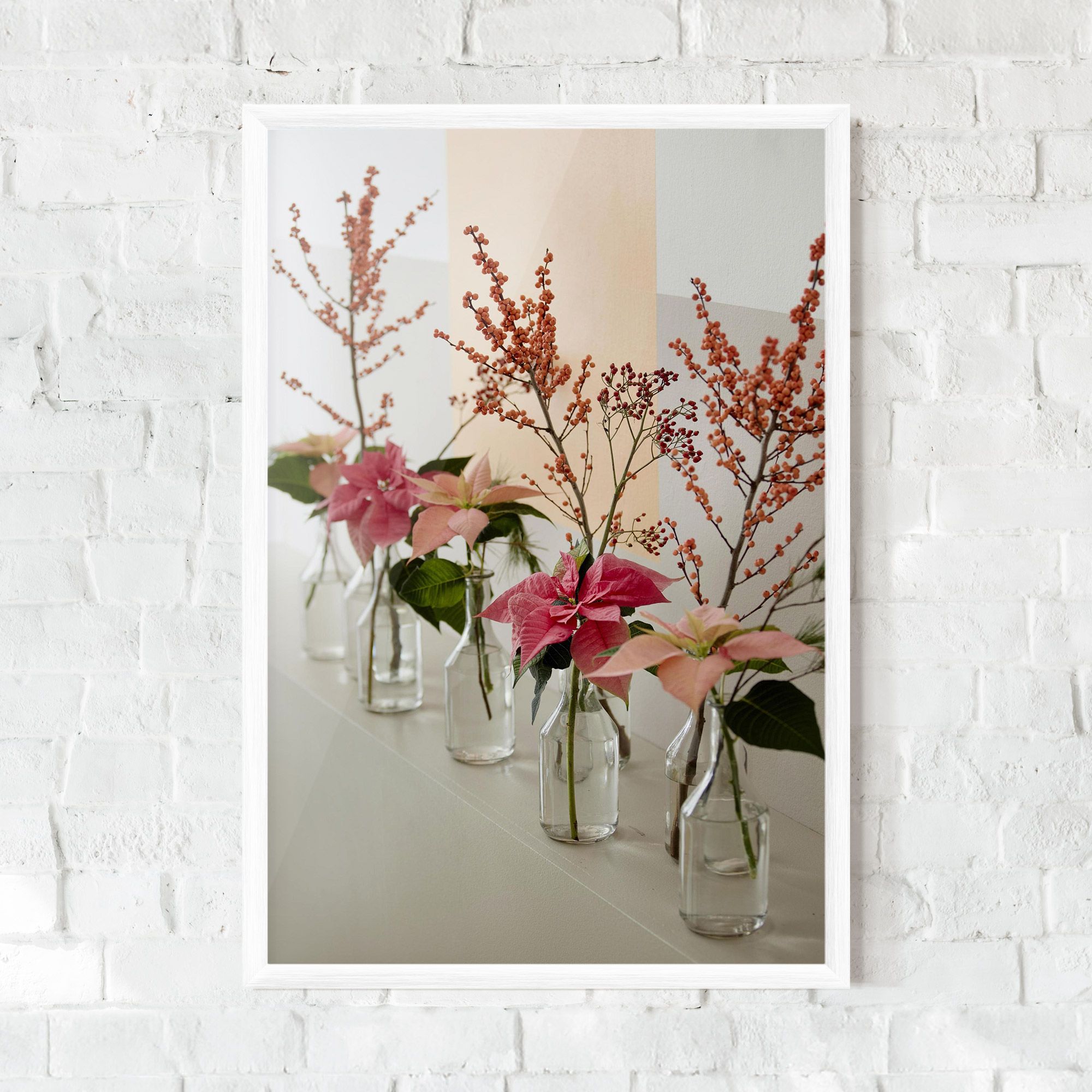 Pink Red Flower Vase mockup 0