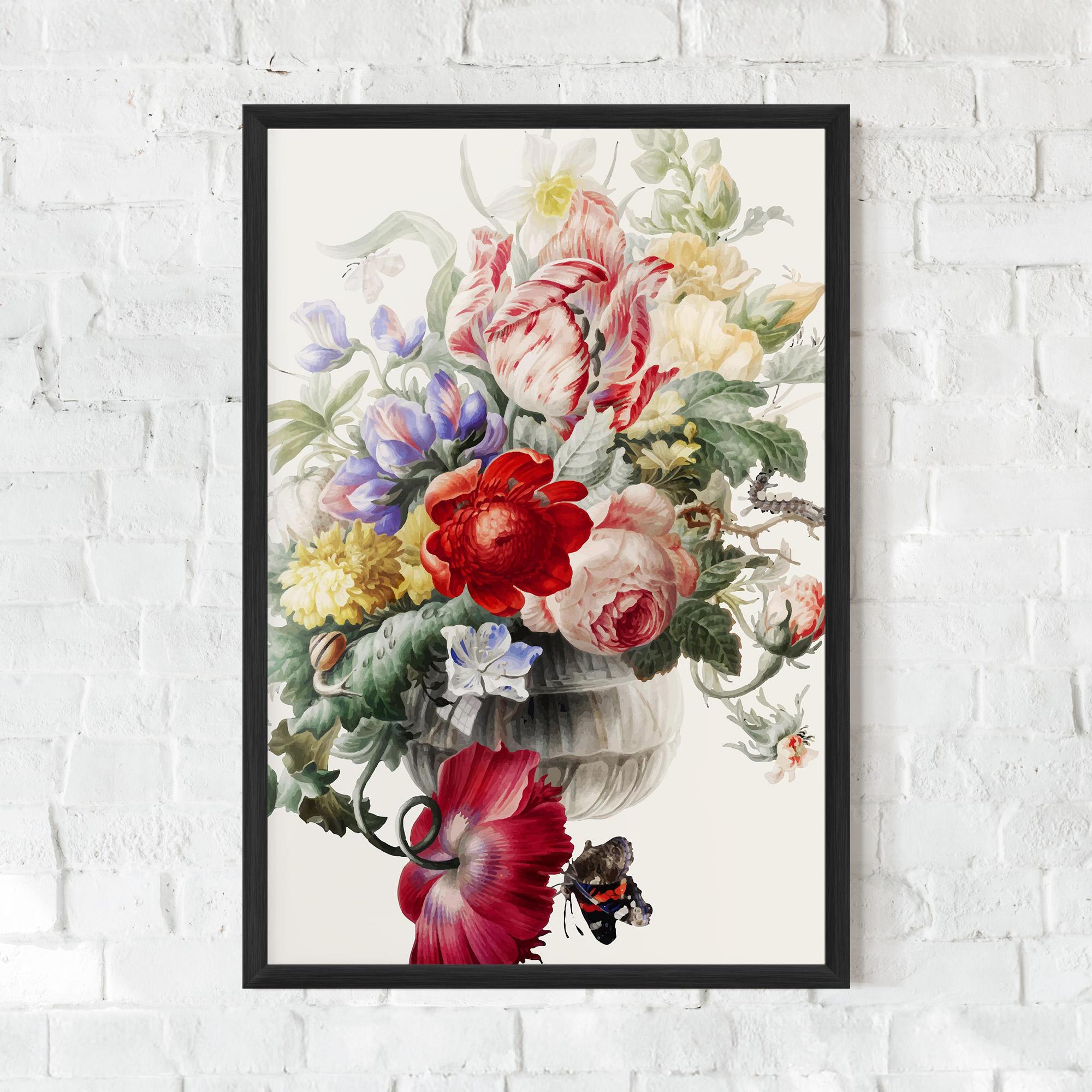 Рамкиран постер Butterfly Vase mockup 0