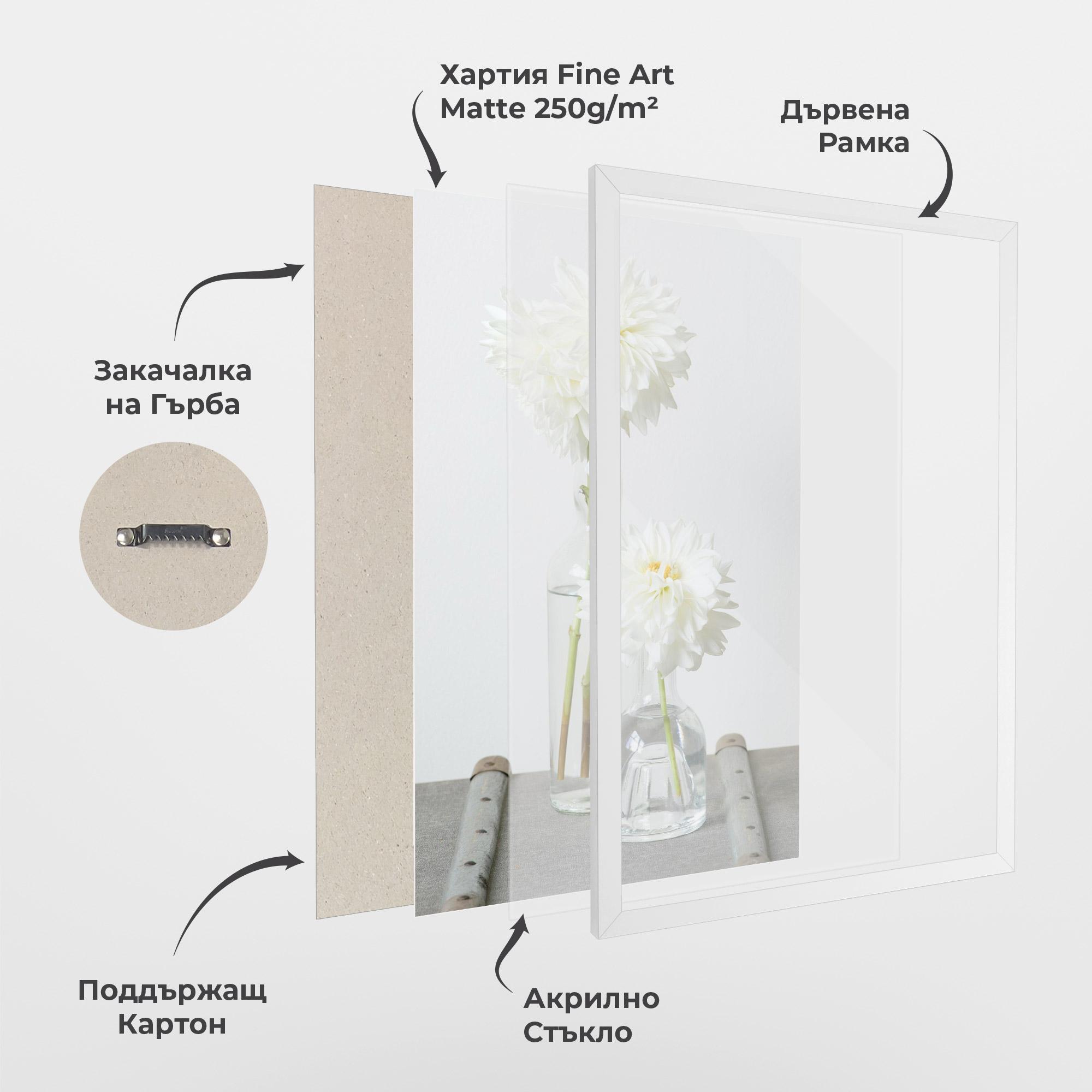 Рамкиран постер Big Flower Vase mockup 1