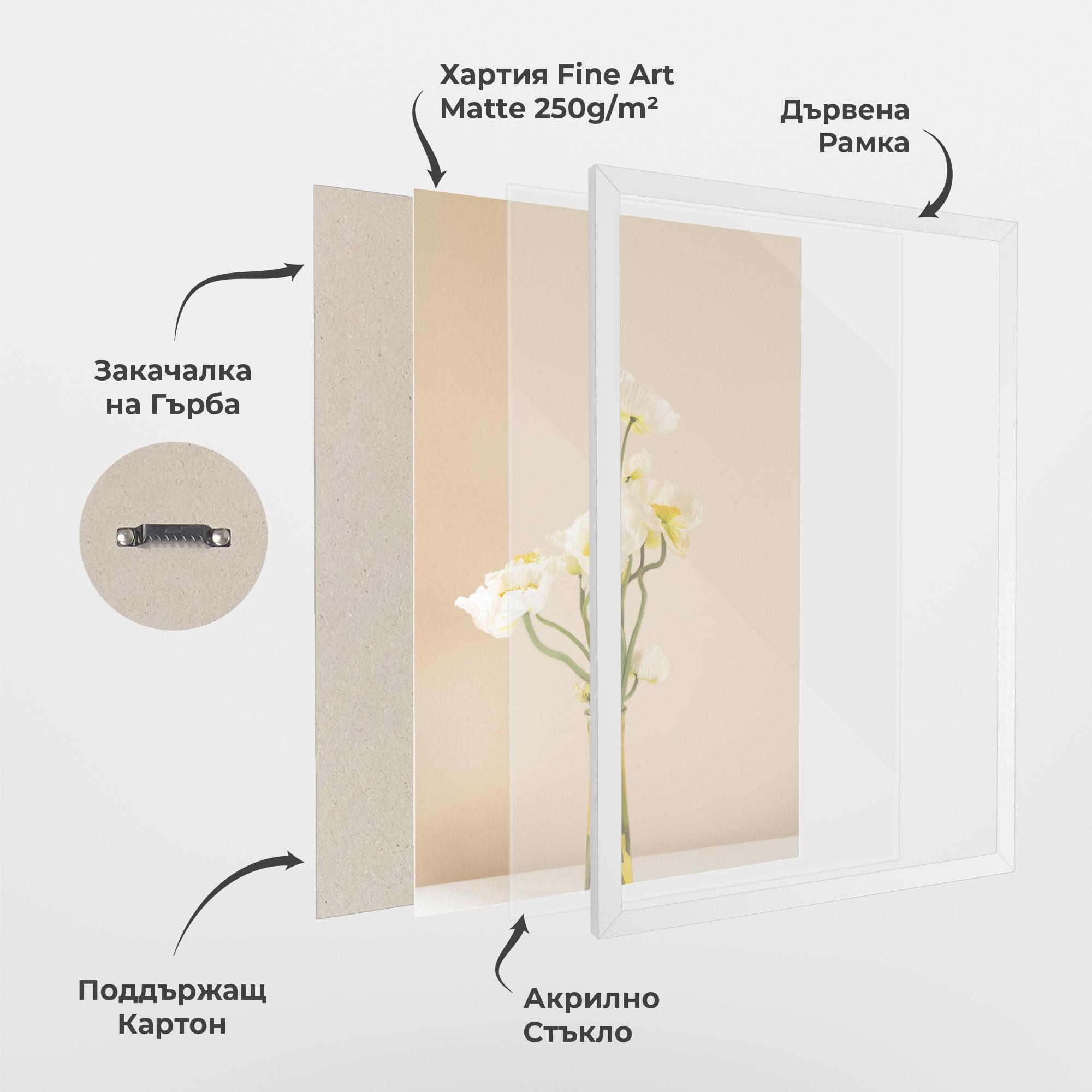 Рамкиран постер Pretty Vase mockup 1