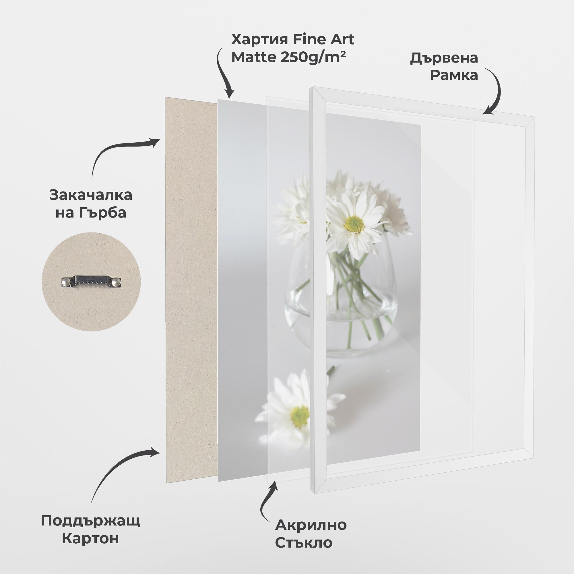 Рамкиран постер Transparent Vase mockup 1