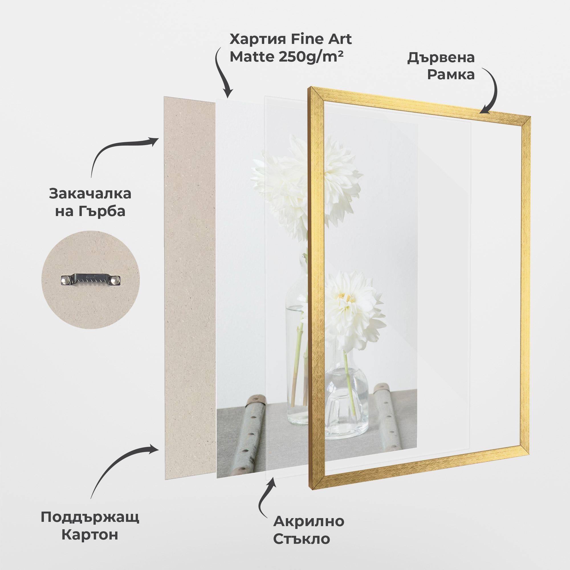 Рамкиран постер Big Flower Vase mockup 1