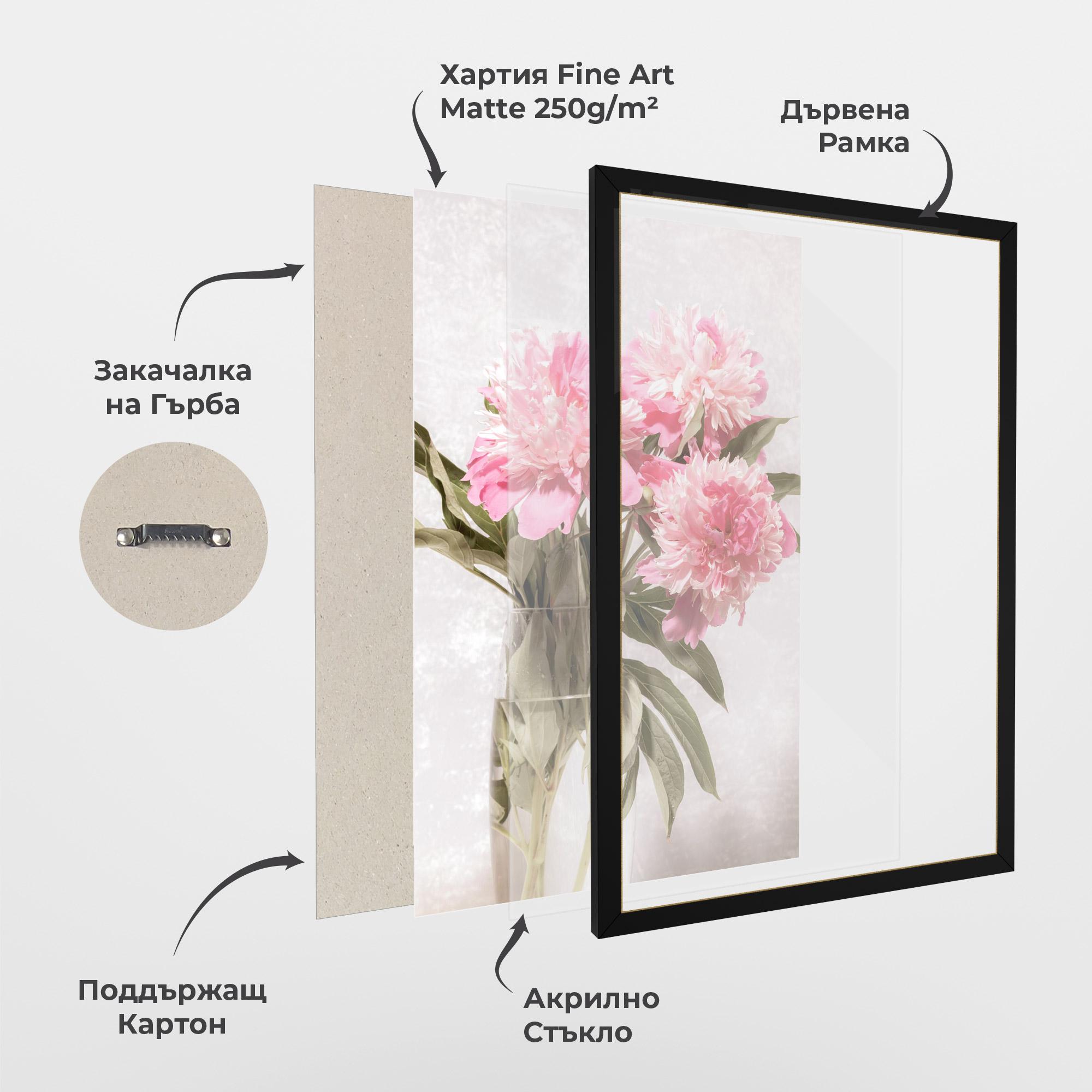 Рамкиран постер Bouquet Vase mockup 1