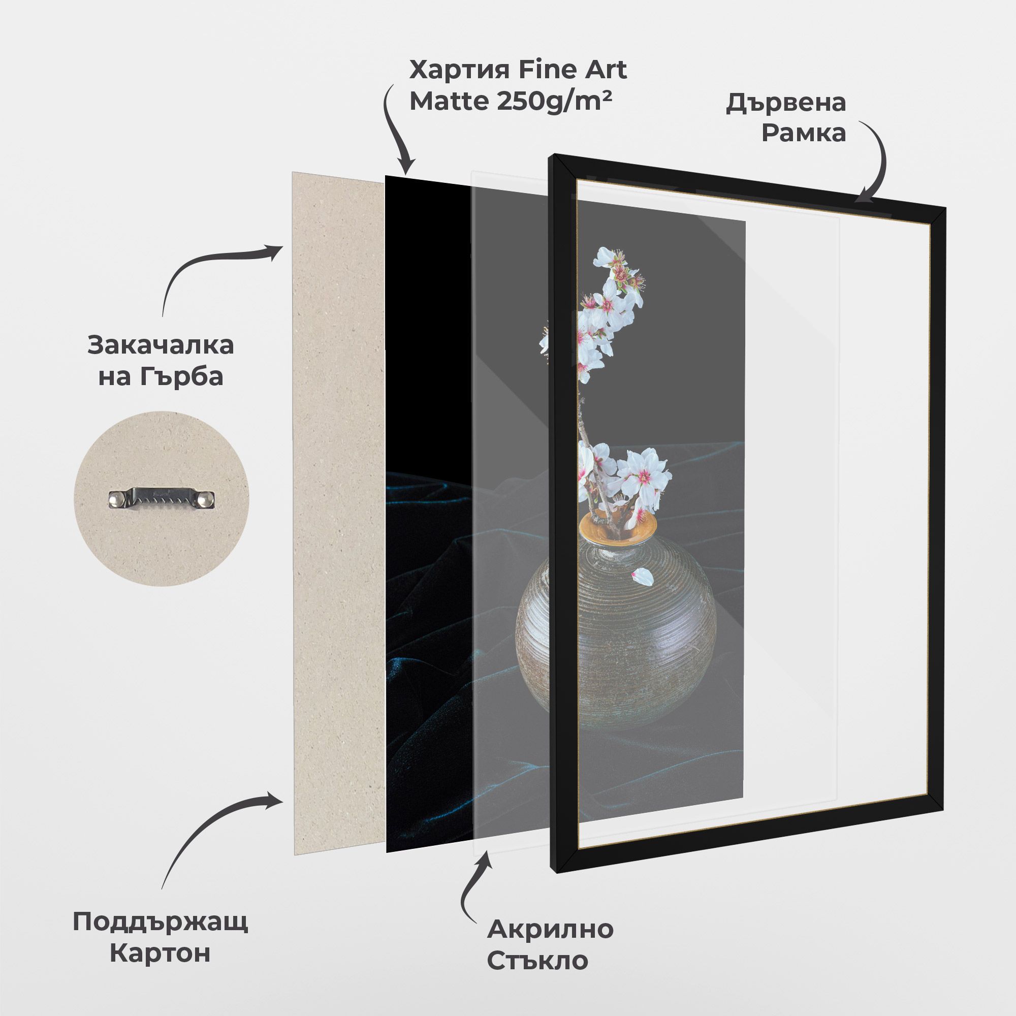 Brown Vase Flowers mockup 1