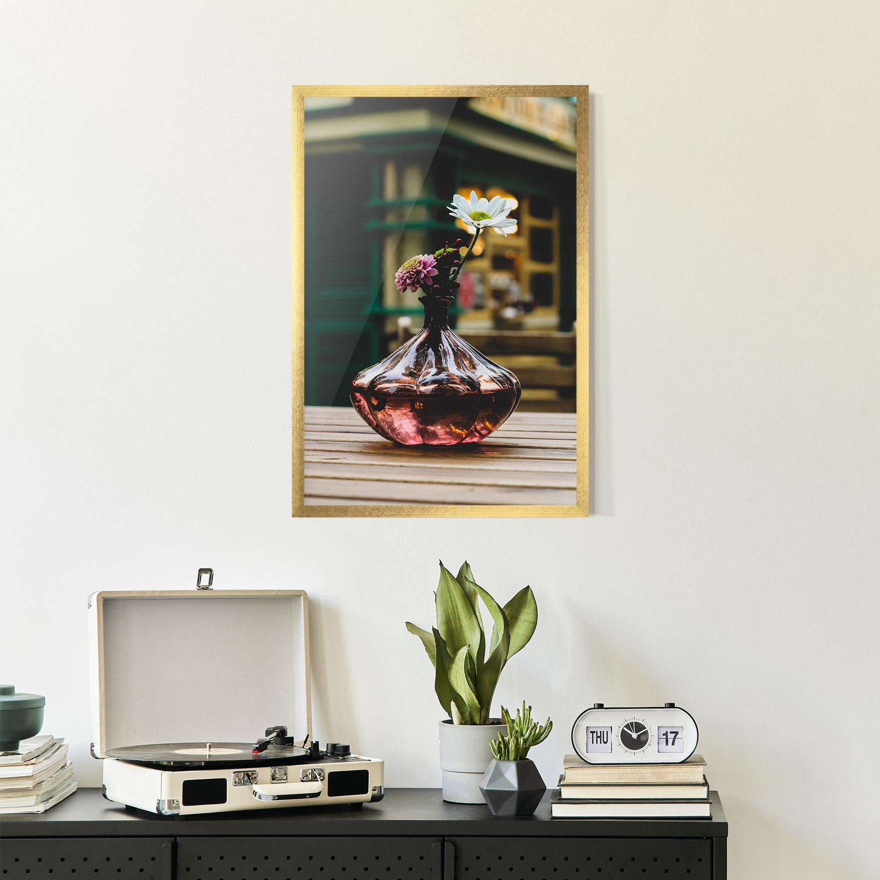 Рамкиран постер Pink Vase Flower mockup 2