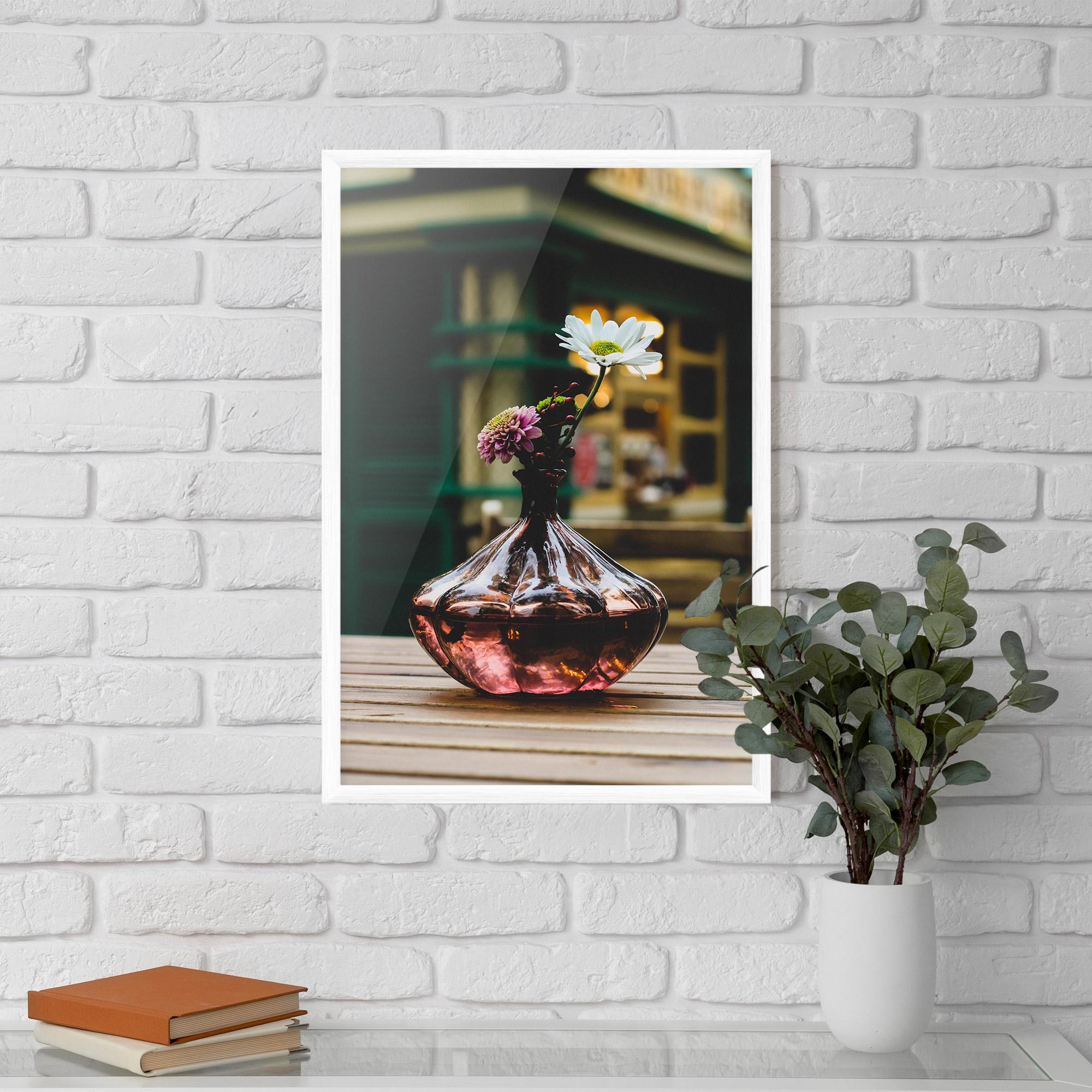 Рамкиран постер Pink Vase Flower mockup 5