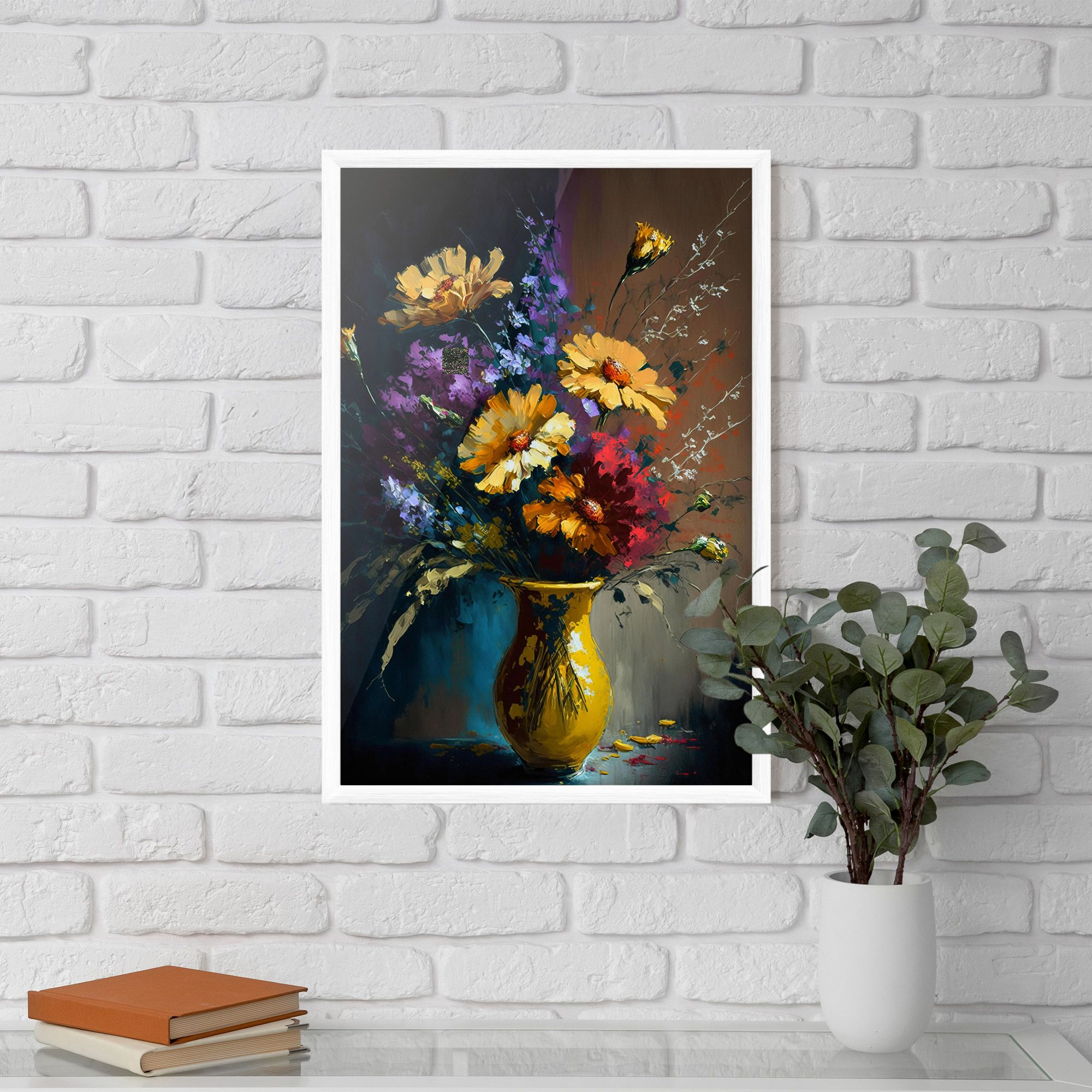 Yellow Art Vase mockup 5