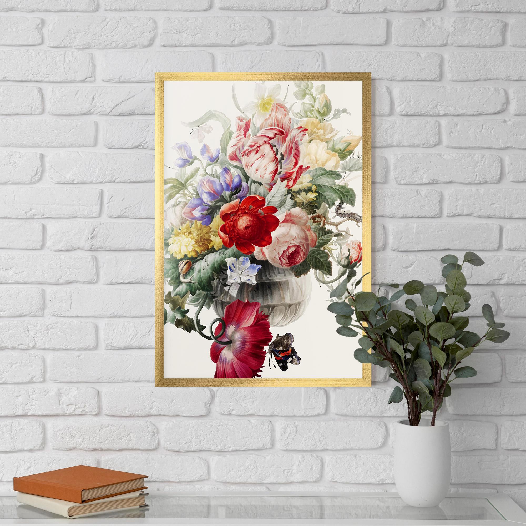 Рамкиран постер Butterfly Vase mockup 5