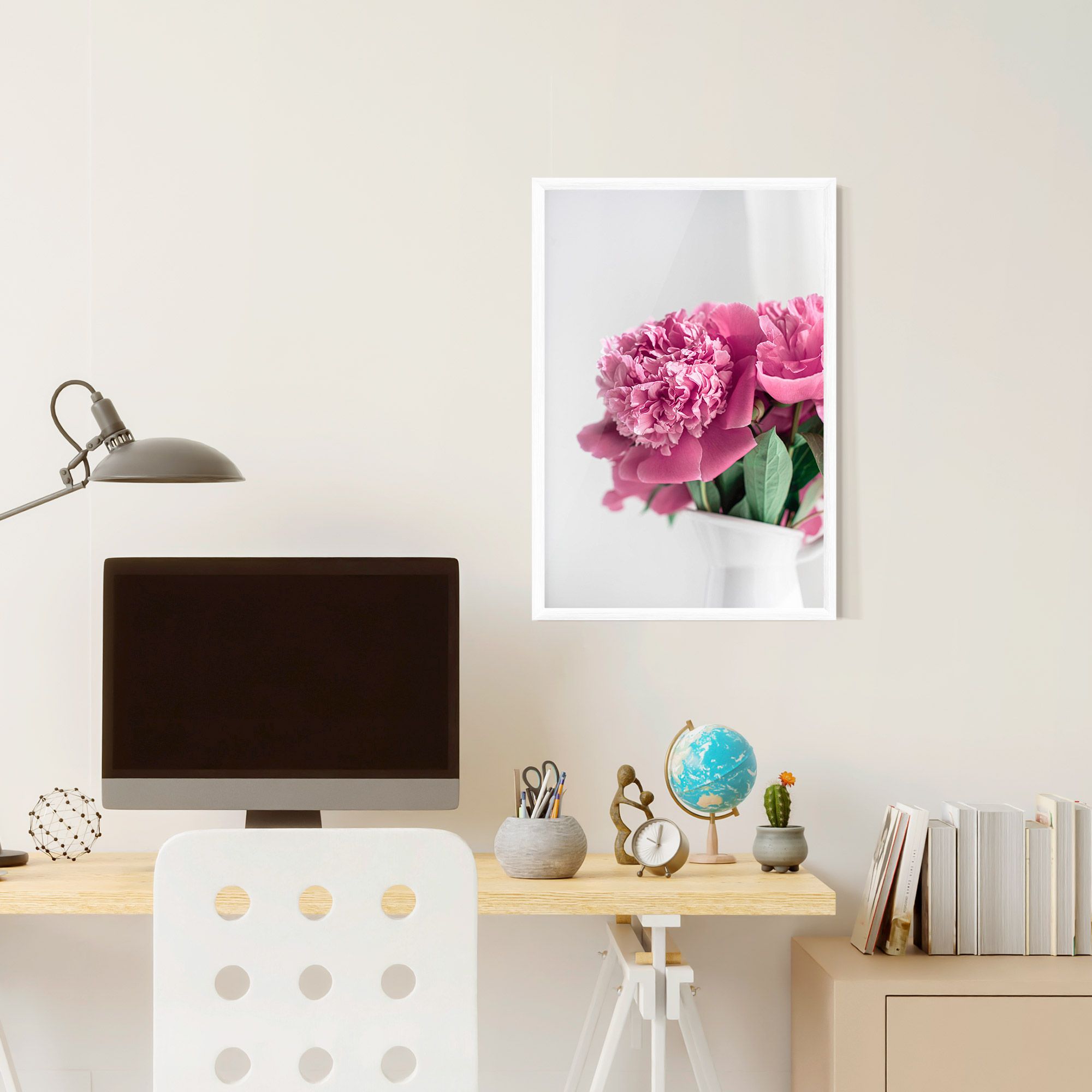 White Vase Pink mockup 6