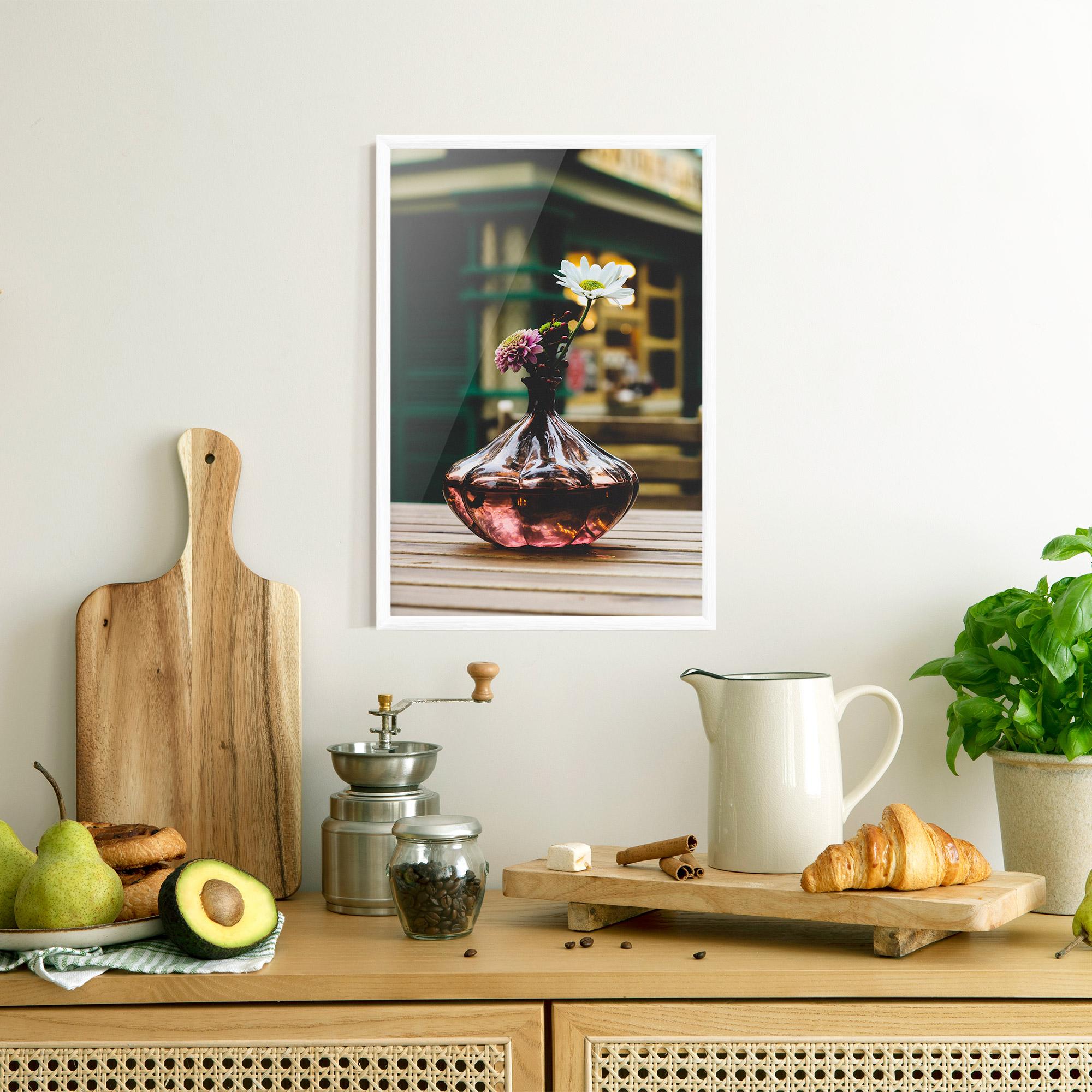 Рамкиран постер Pink Vase Flower mockup 8