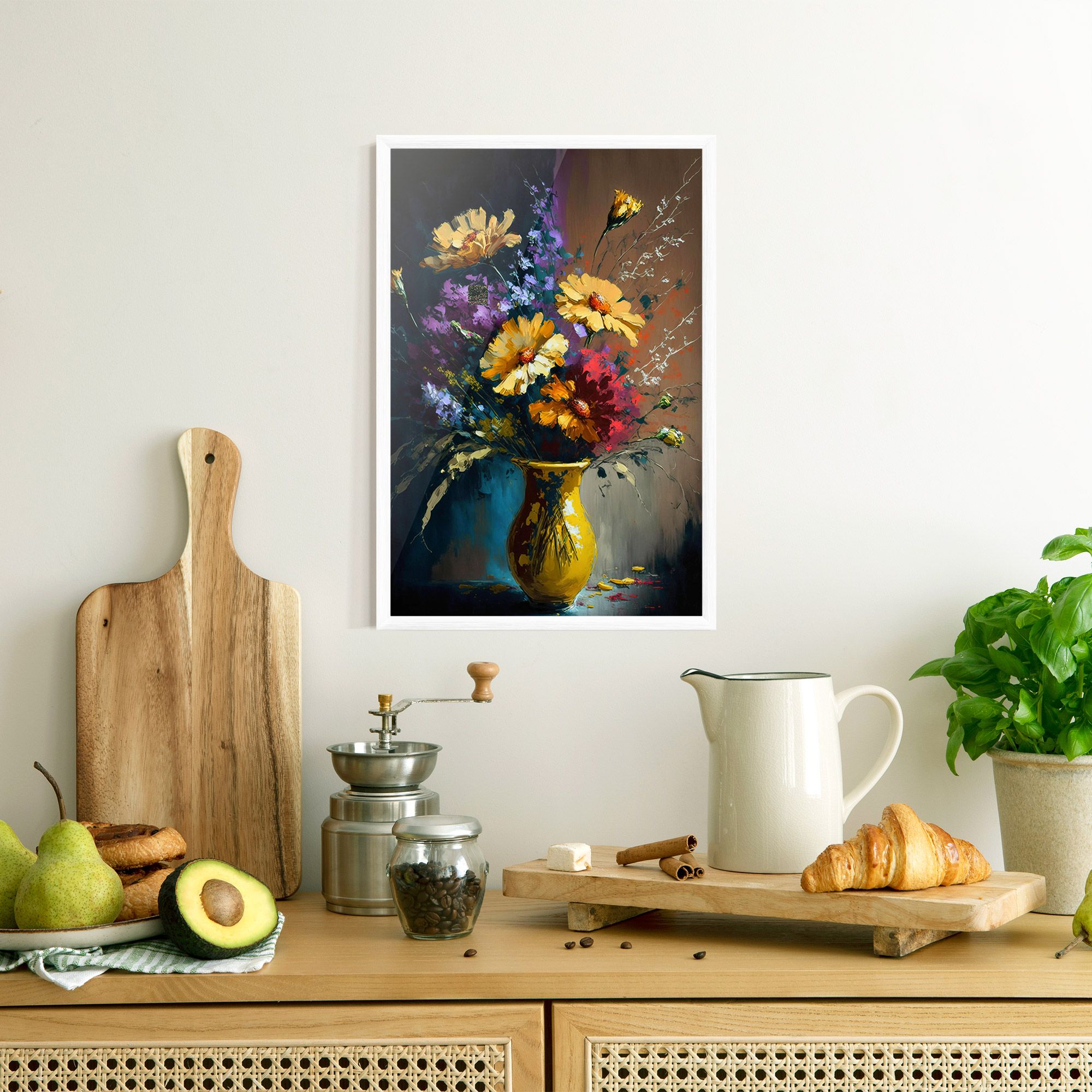 Yellow Art Vase mockup 8
