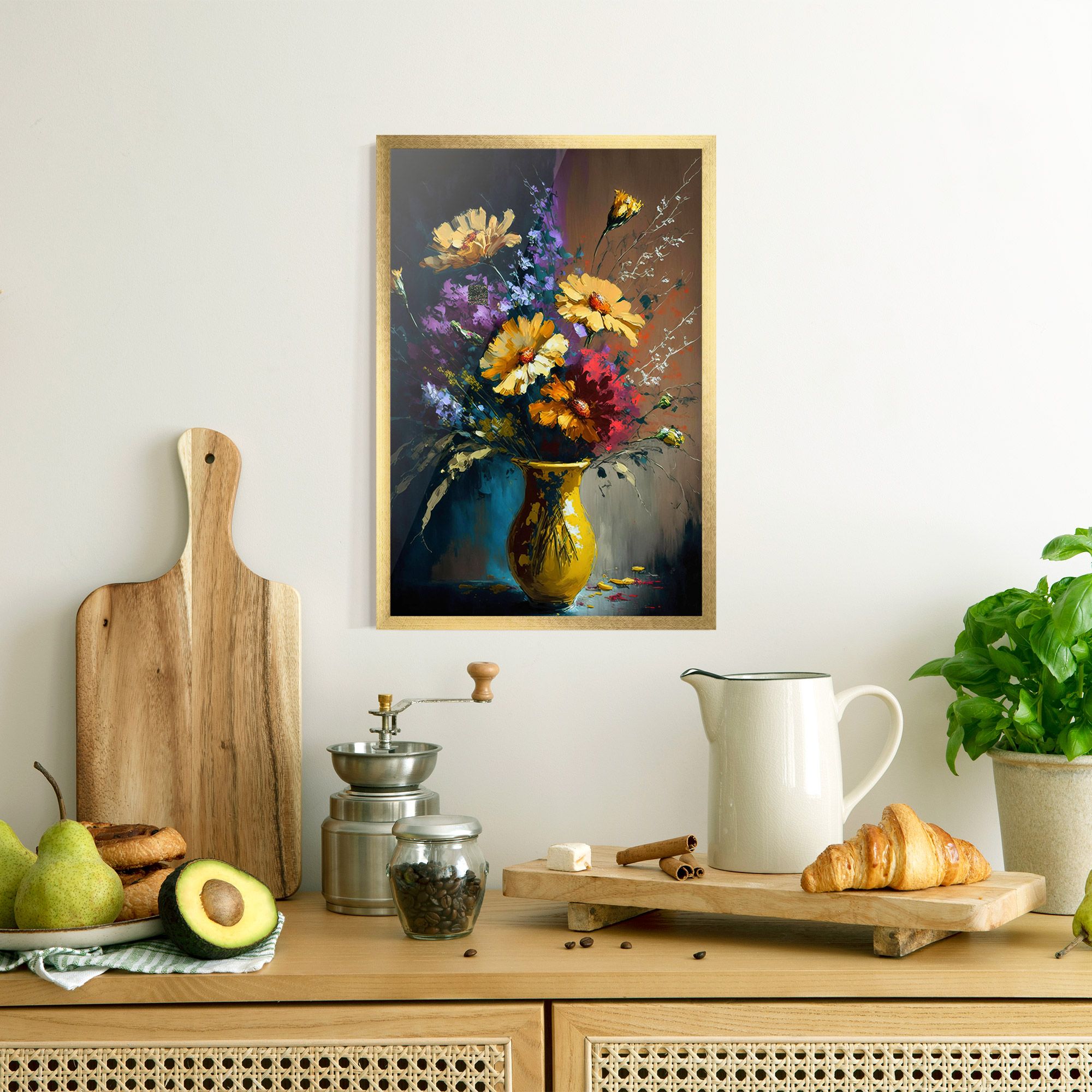Yellow Art Vase mockup 8