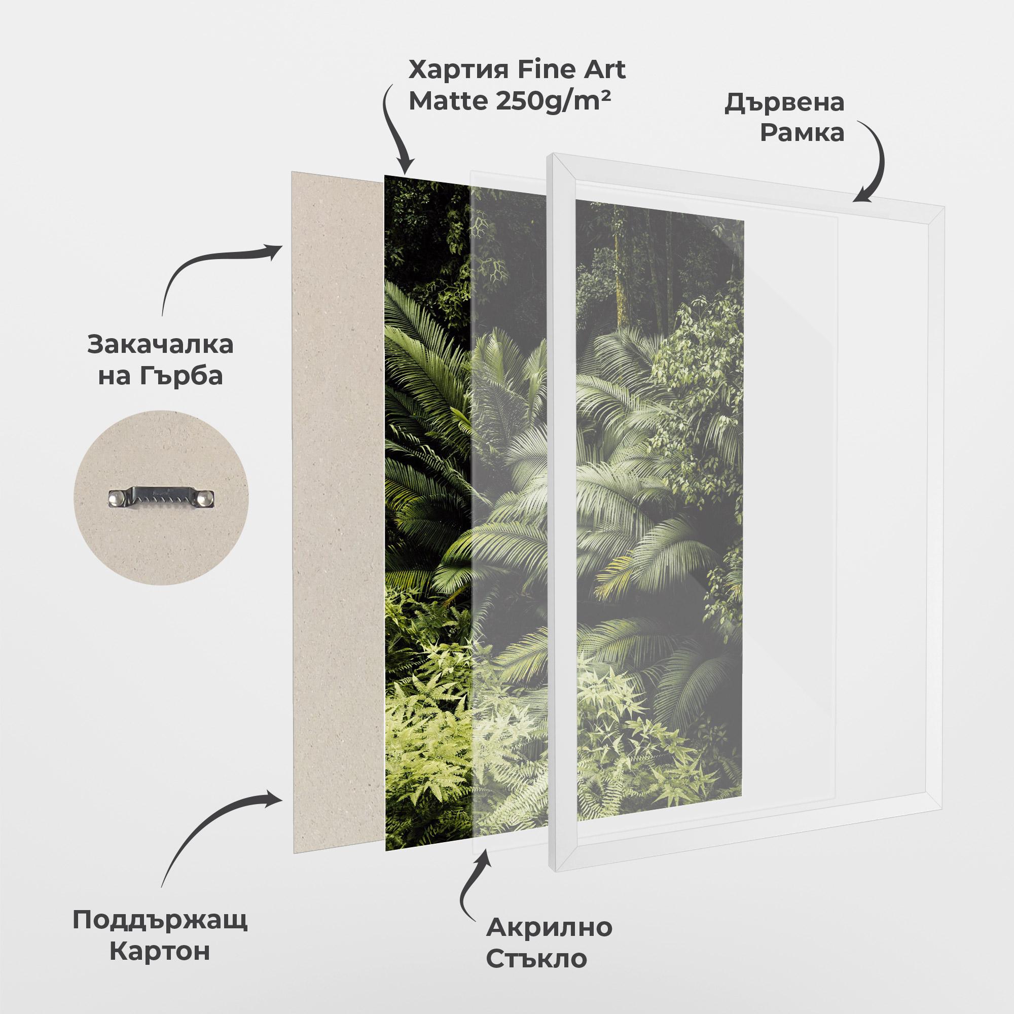 Рамкиран постер Into The Jungle mockup 1