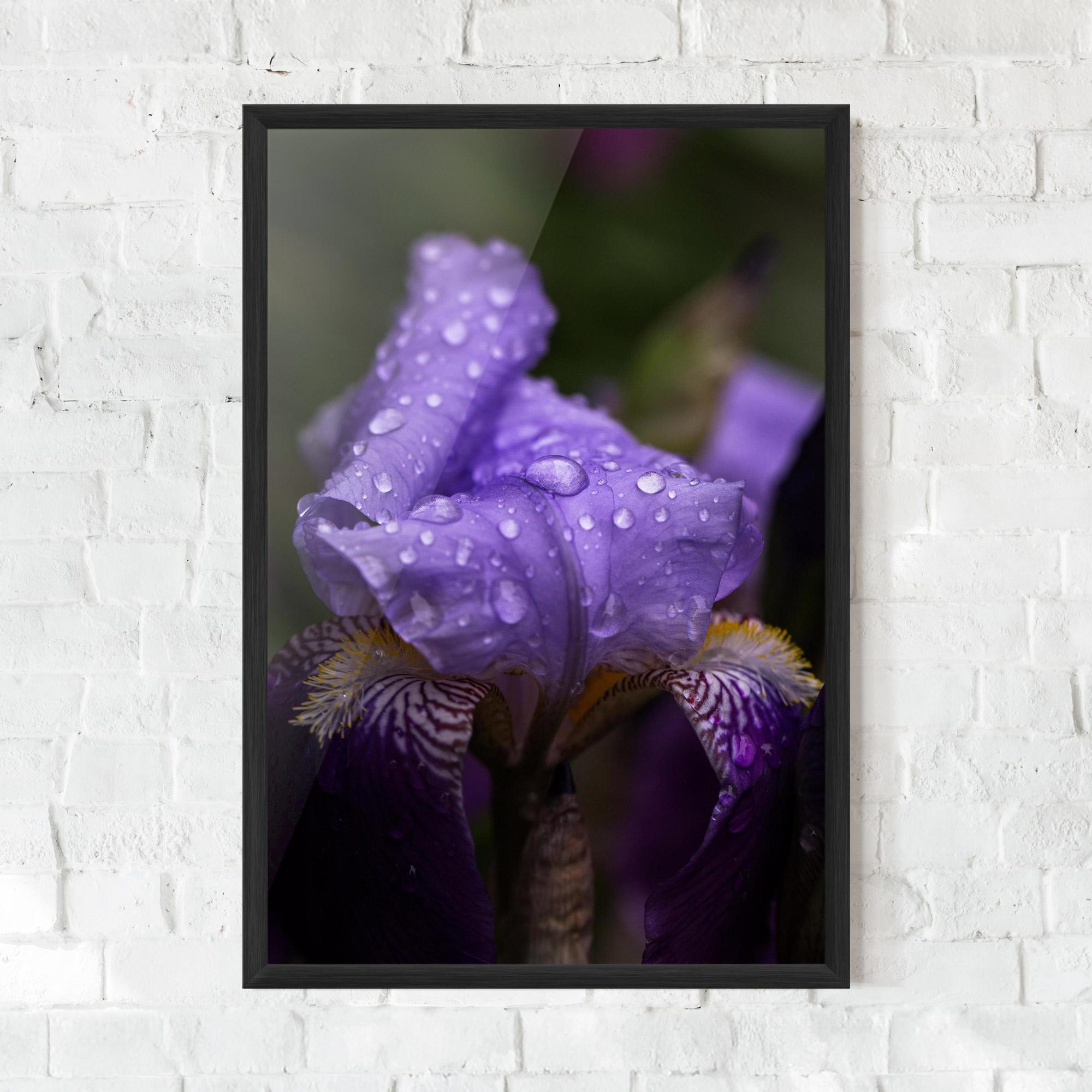 Рамкиран постер Rain In The Garden mockup 0