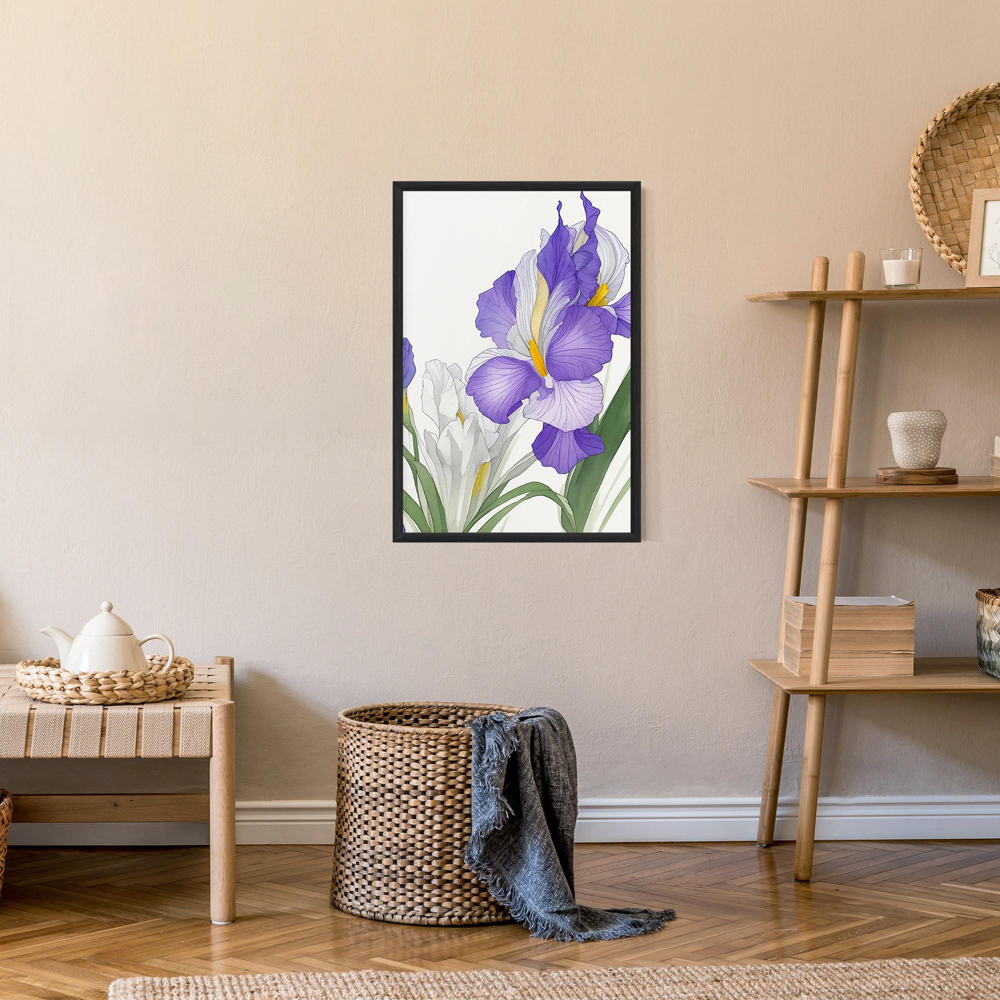 Рамкиран постер Irirs Hand Drawn mockup 9