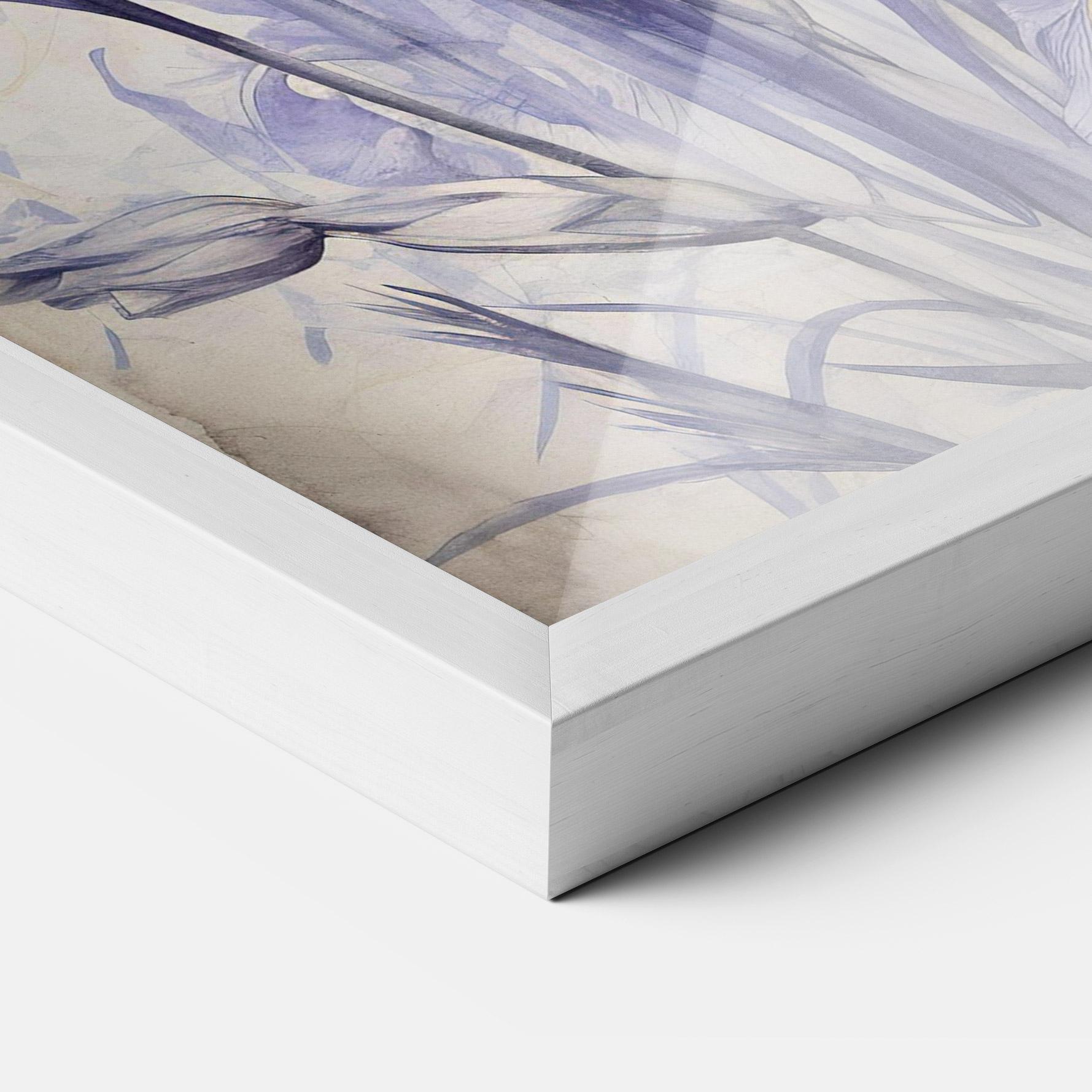 Рамкиран постер Irises Painting mockup 3