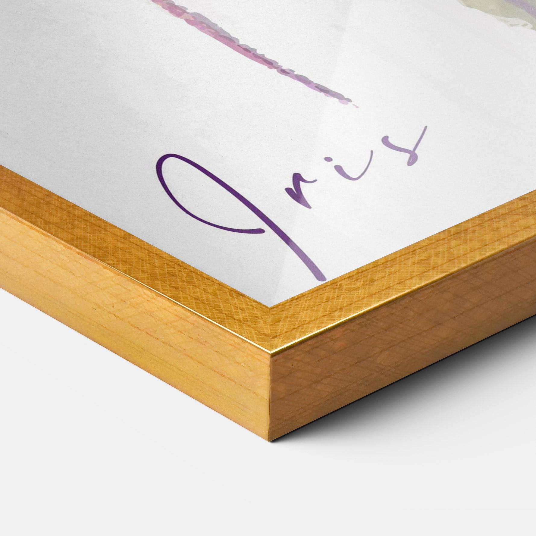 Рамкиран постер Iris Drop mockup 3