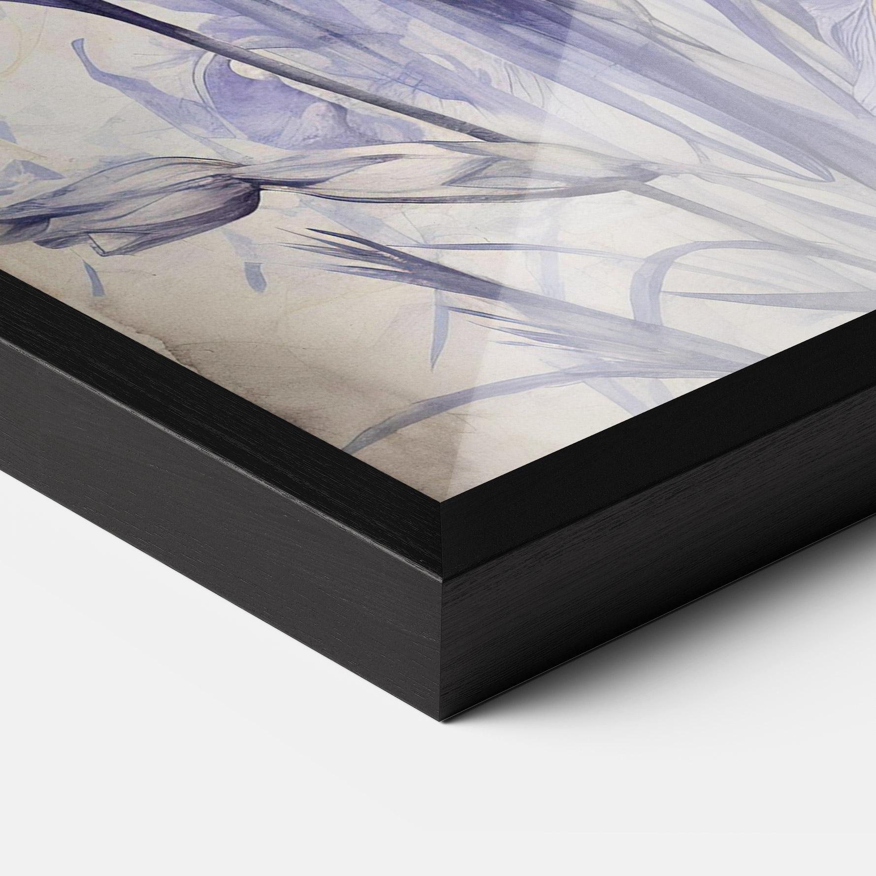 Рамкиран постер Irises Painting mockup 3