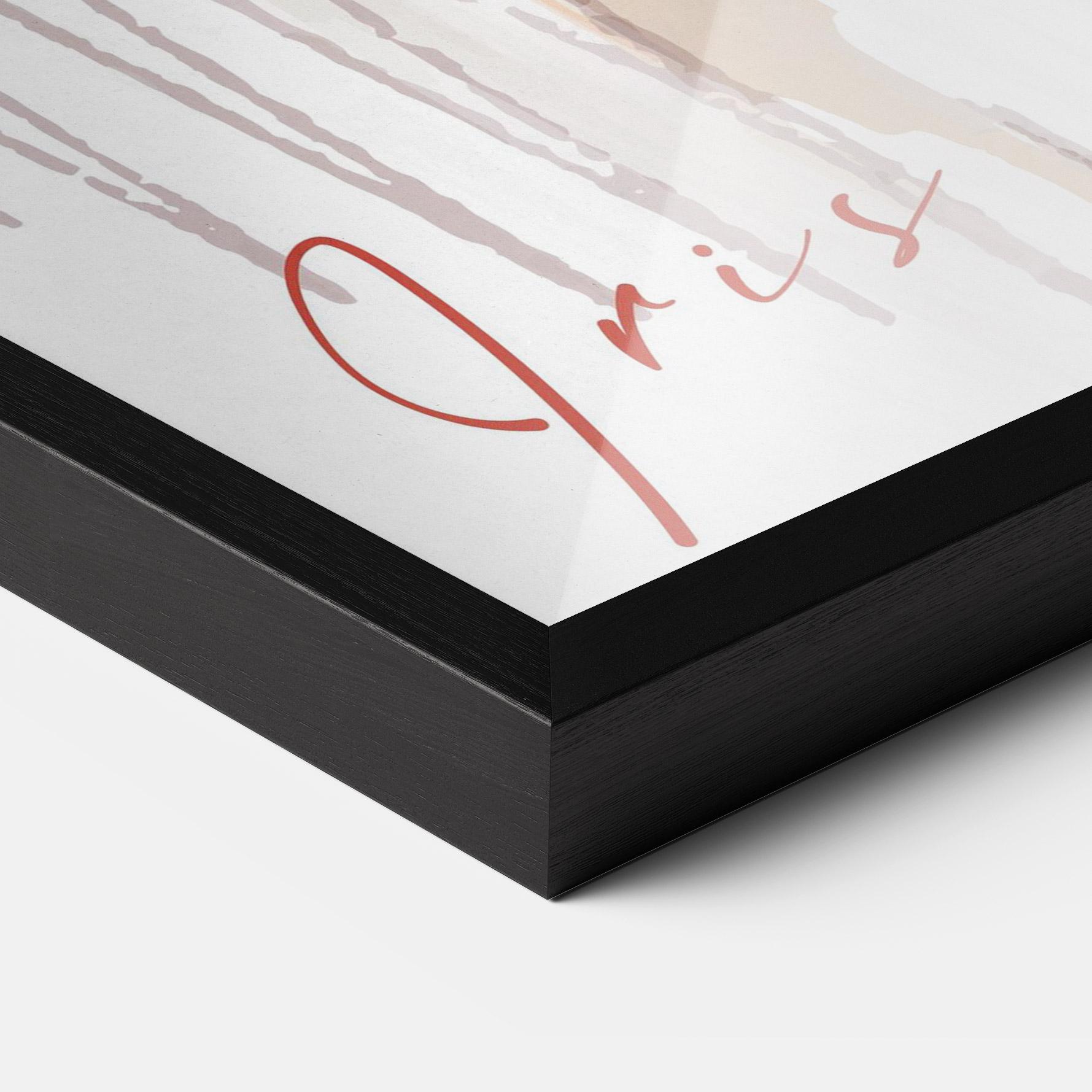 Рамкиран постер Orange Iris mockup 3