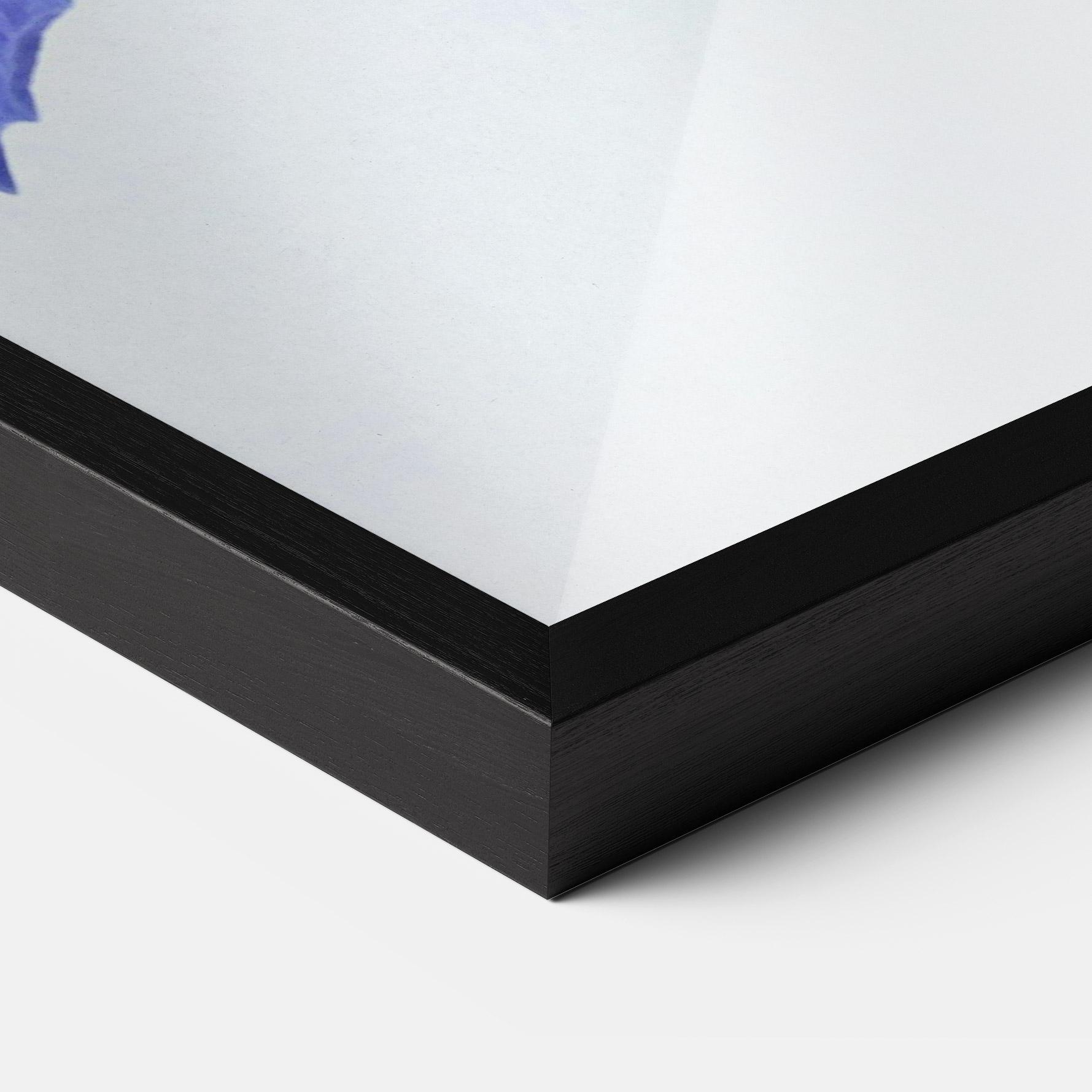 Рамкиран постер Yellow Color Iris mockup 3