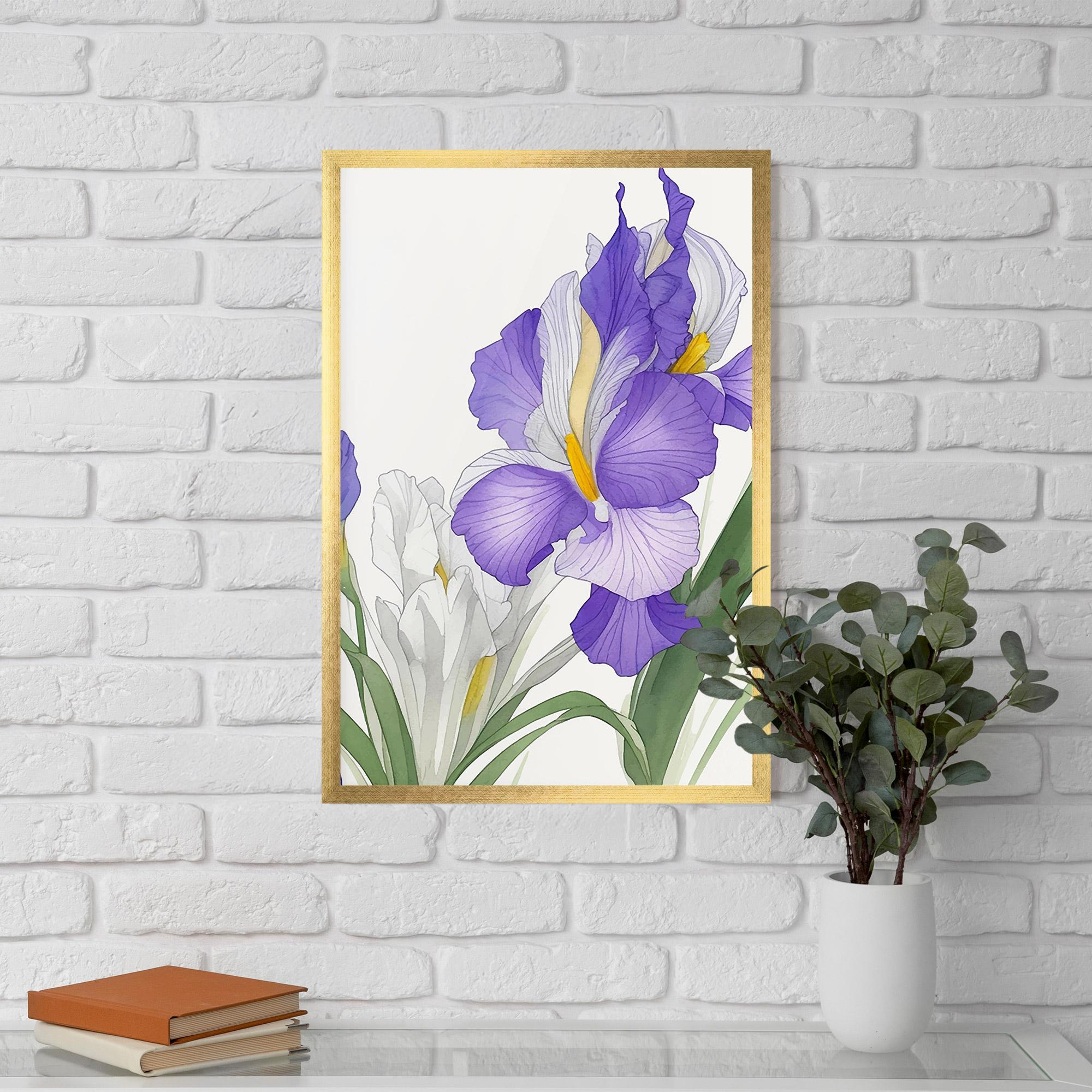 Рамкиран постер Irirs Hand Drawn mockup 5