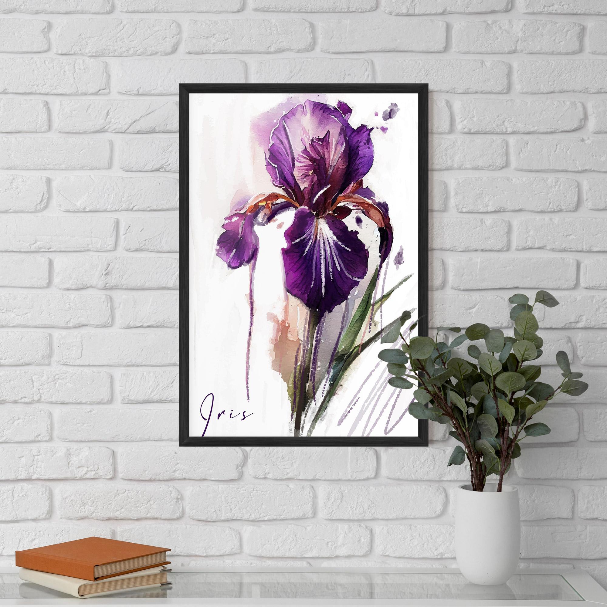 Рамкиран постер Iris Drop mockup 5