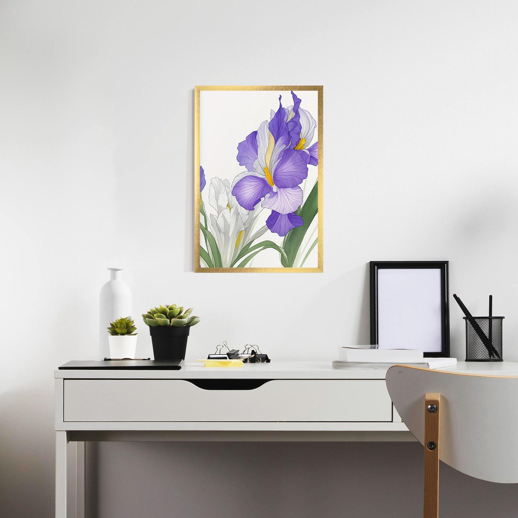 Рамкиран постер Irirs Hand Drawn mockup 7