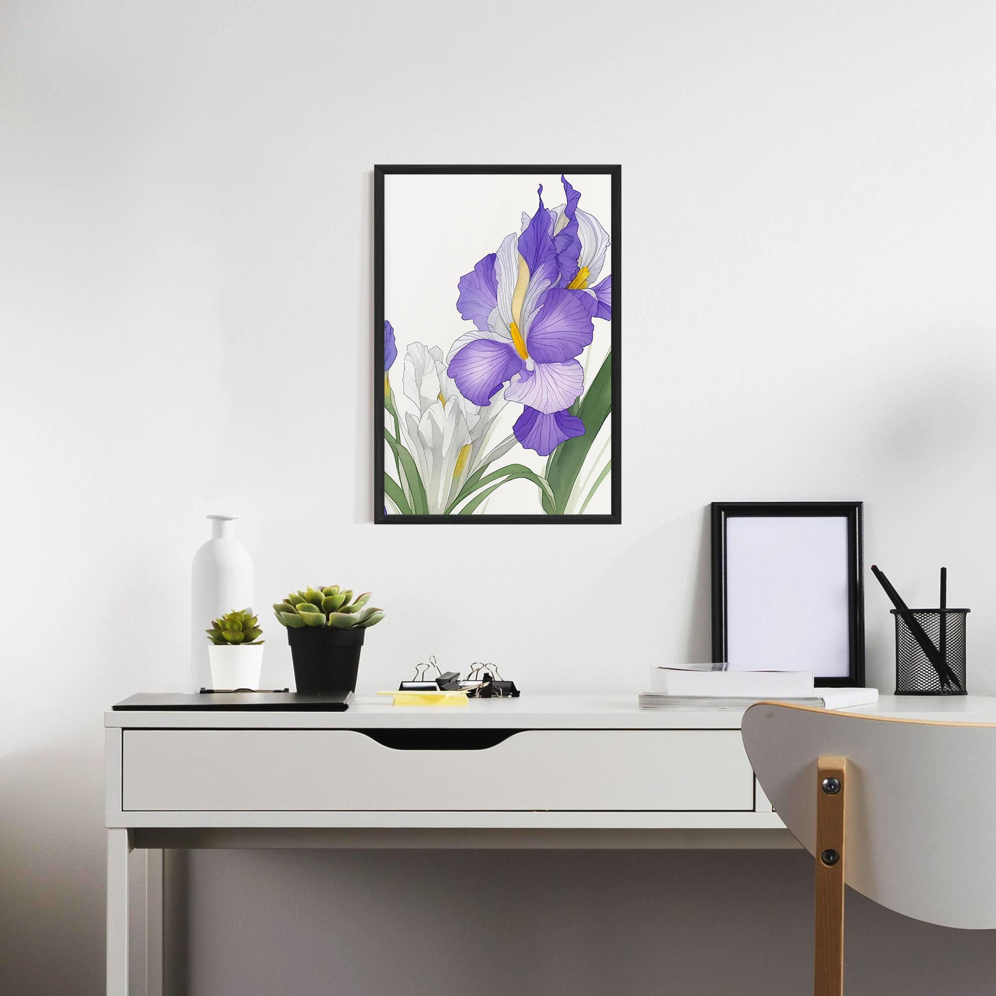 Рамкиран постер Irirs Hand Drawn mockup 7