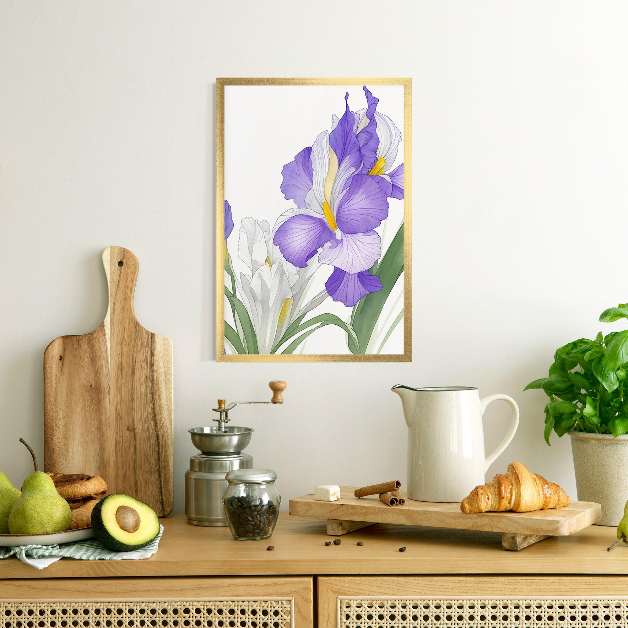 Рамкиран постер Irirs Hand Drawn mockup 8
