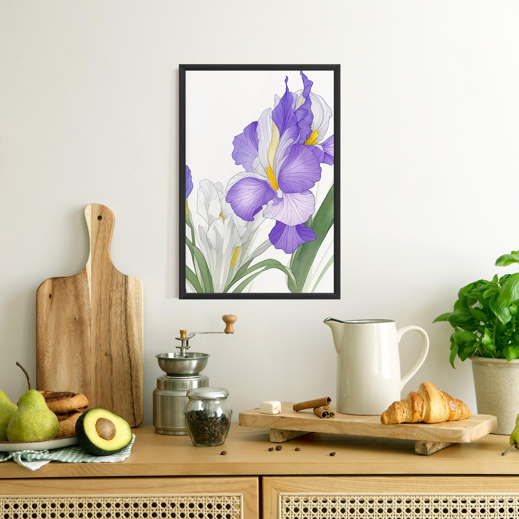 Рамкиран постер Irirs Hand Drawn mockup 8