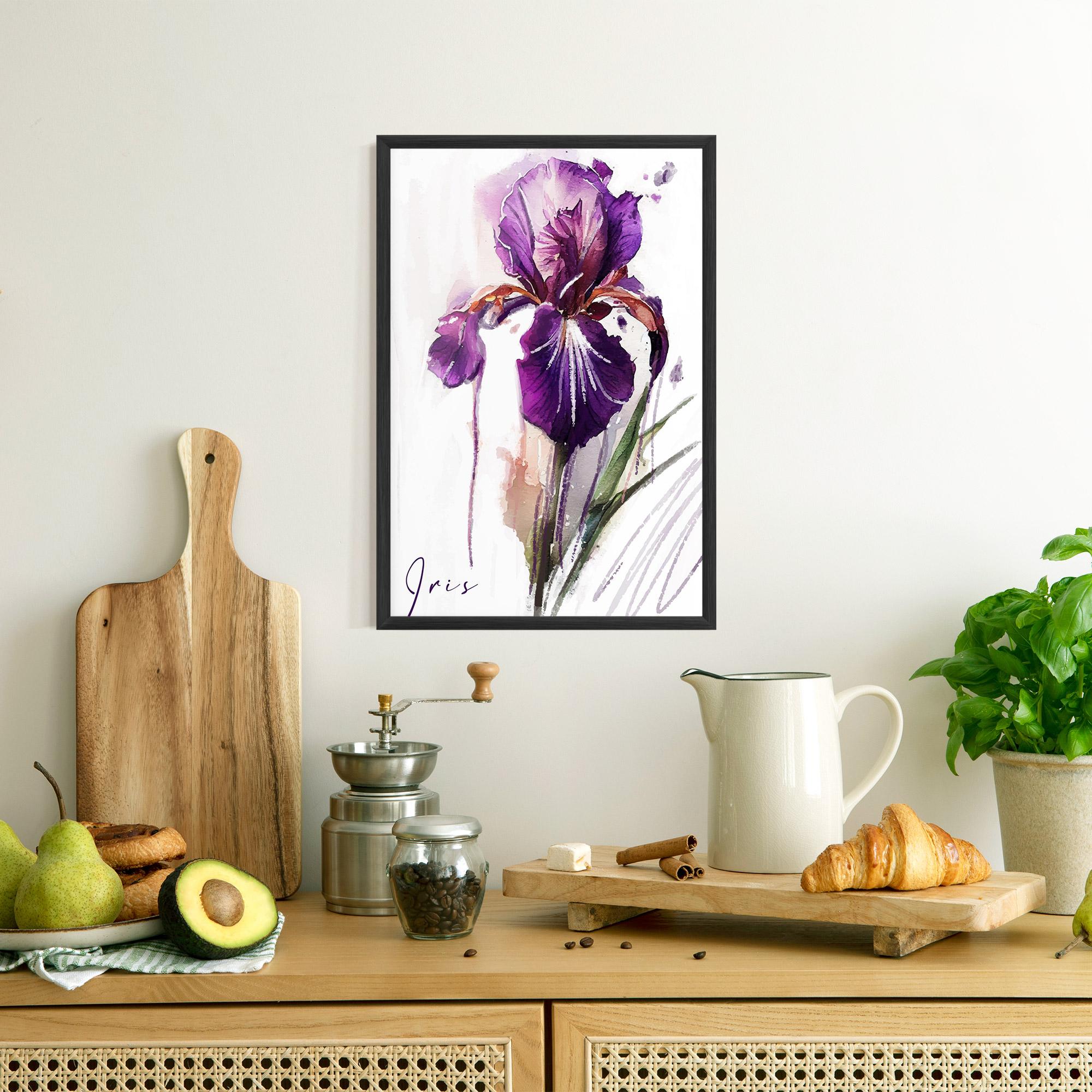 Рамкиран постер Iris Drop mockup 8