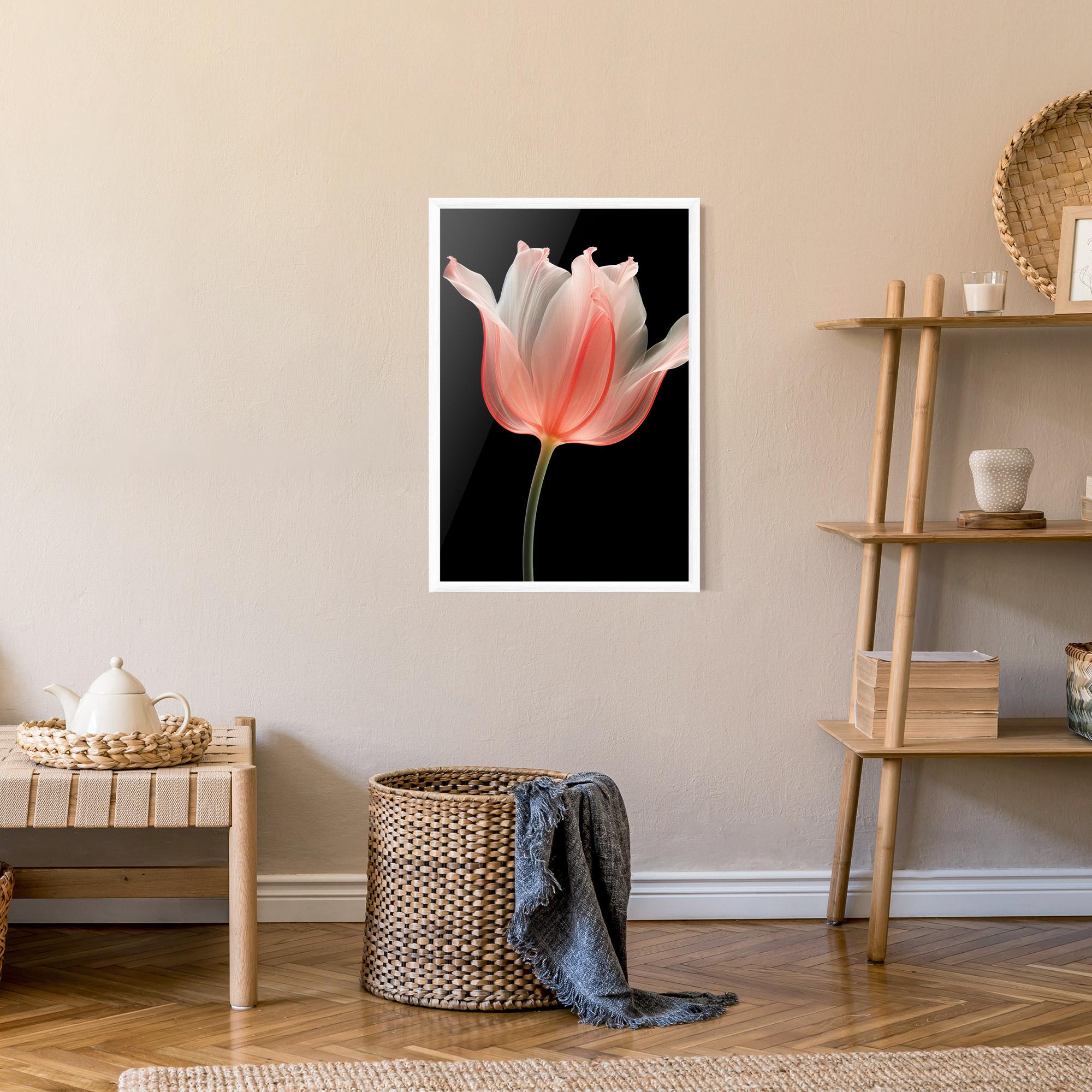 Рамкиран постер Pastel Pink Tulip mockup 9