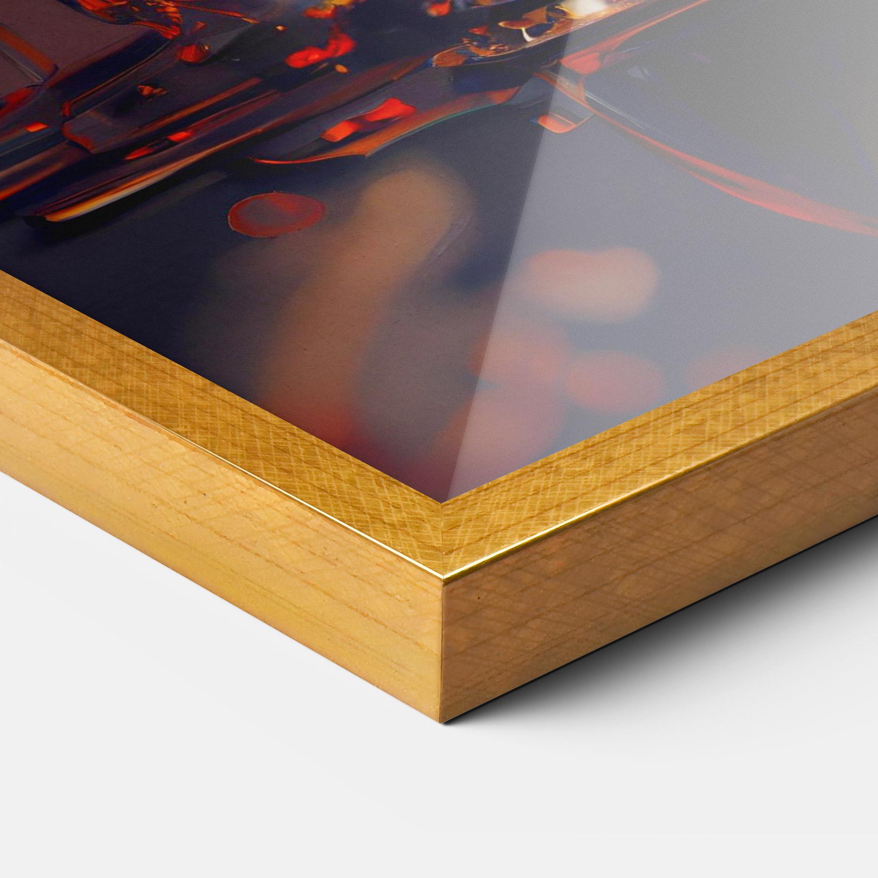 Рамкиран постер Black Tulip In Vase mockup 3