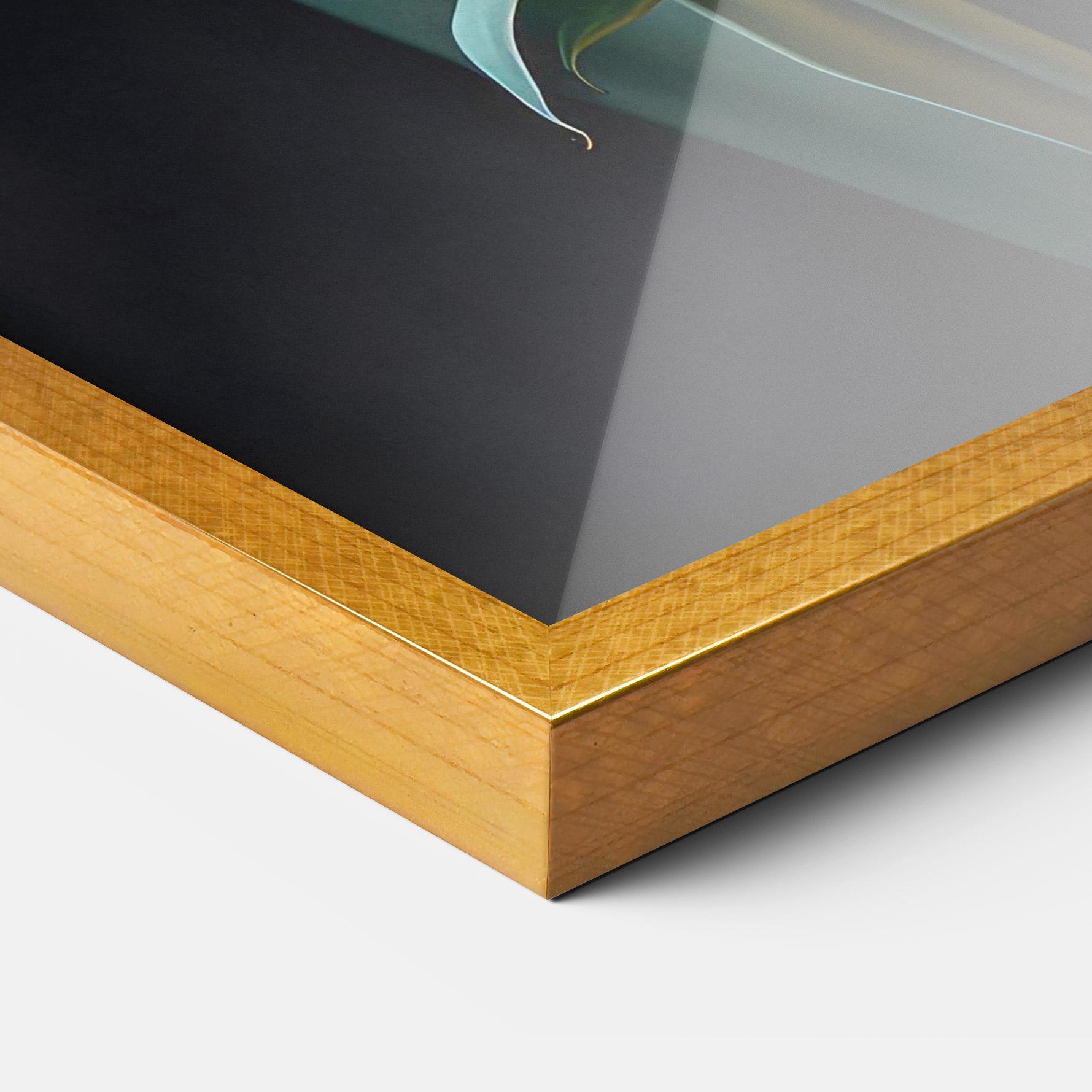 Рамкиран постер Light Purple Tulips mockup 3