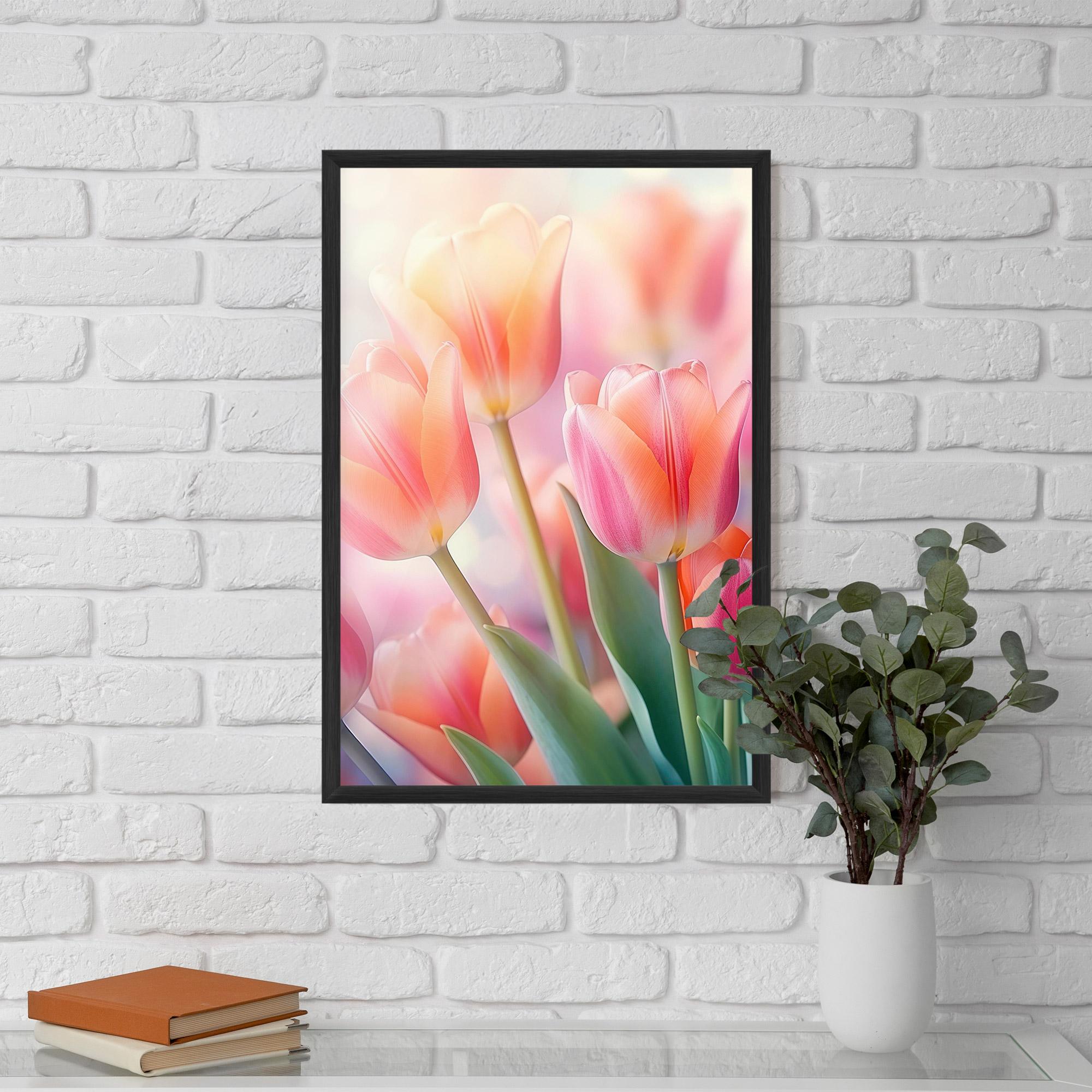 Рамкиран постер Dreamy Tulips mockup 5