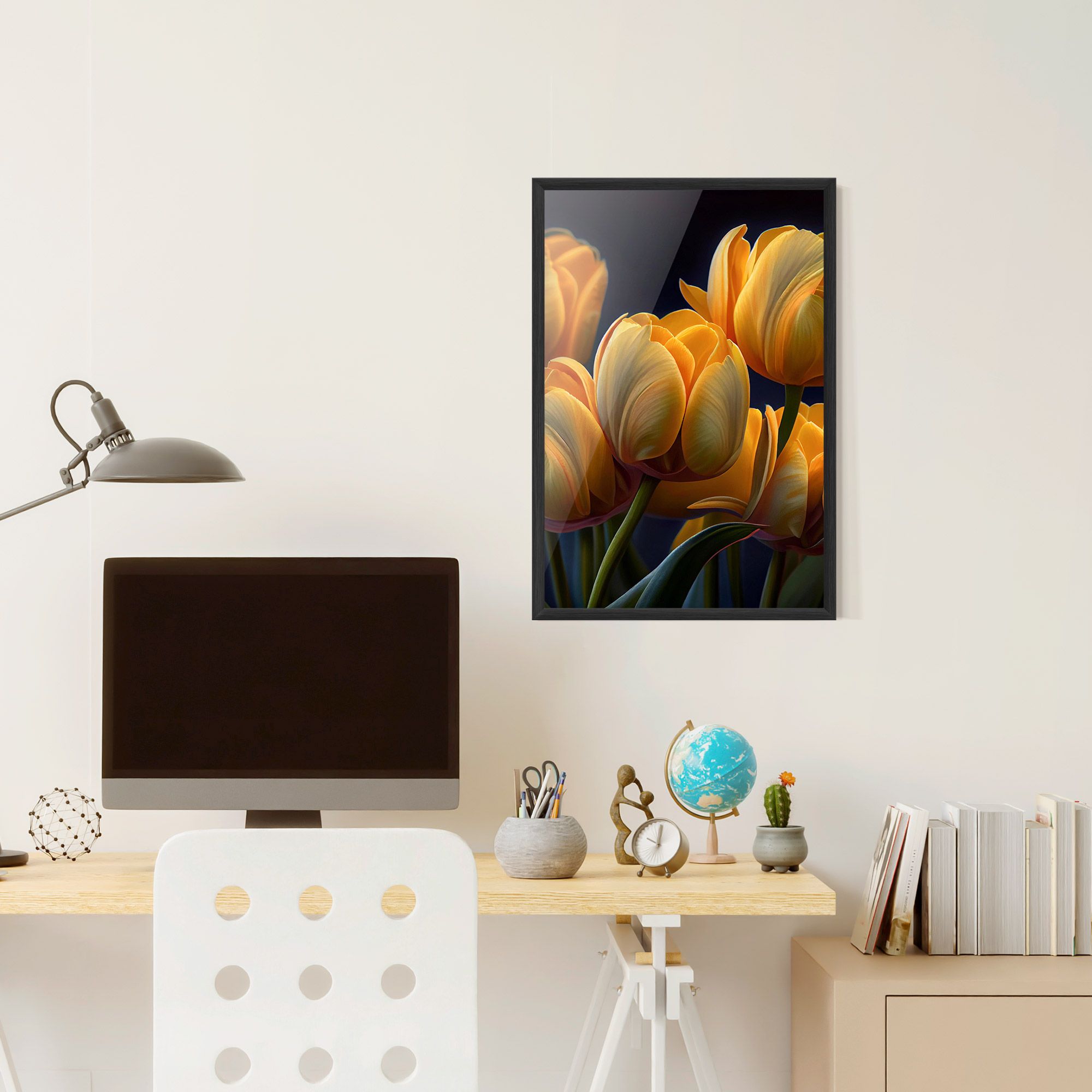 Pretty Yellow Tulips mockup 6