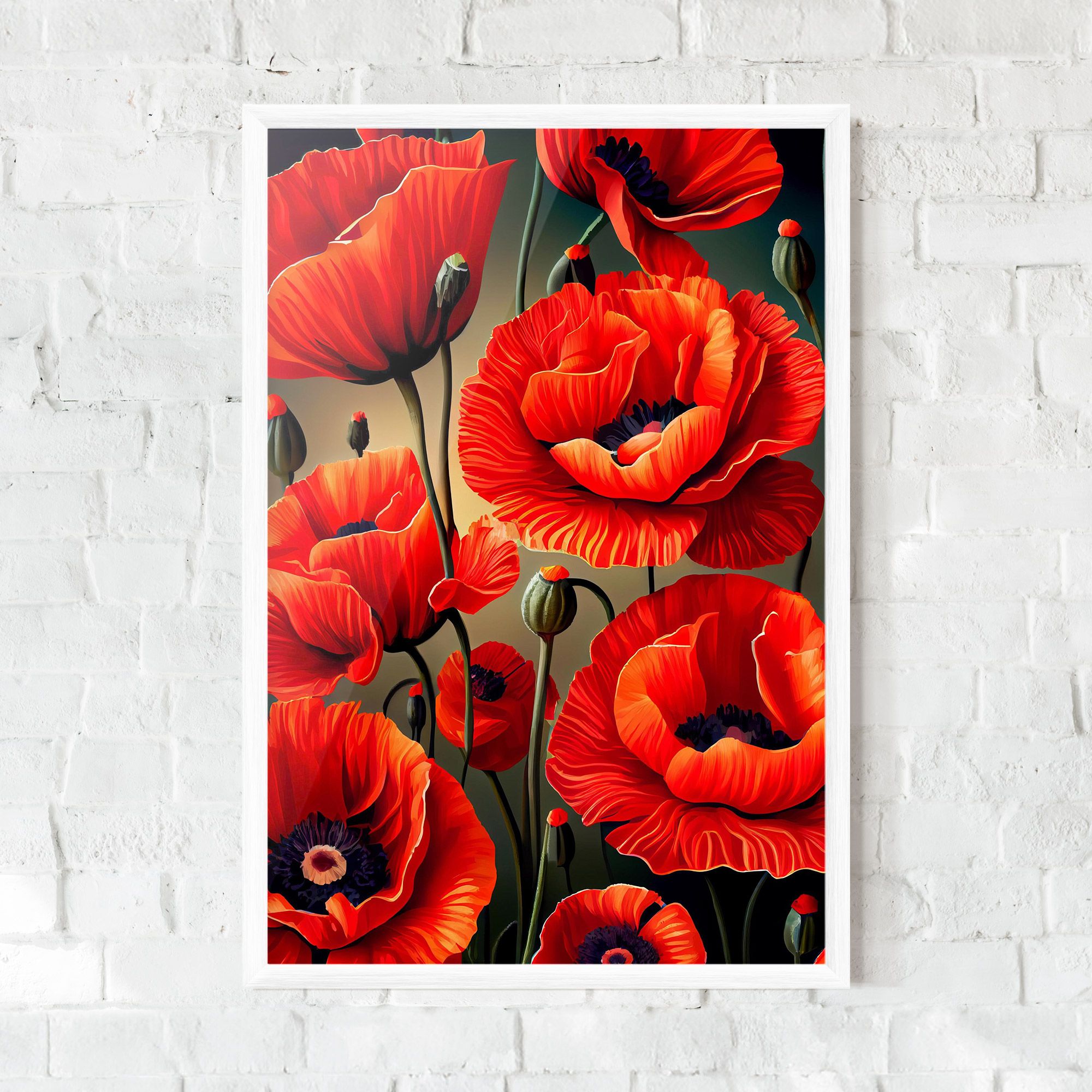 Pretty Poppy On Green mockup 0
