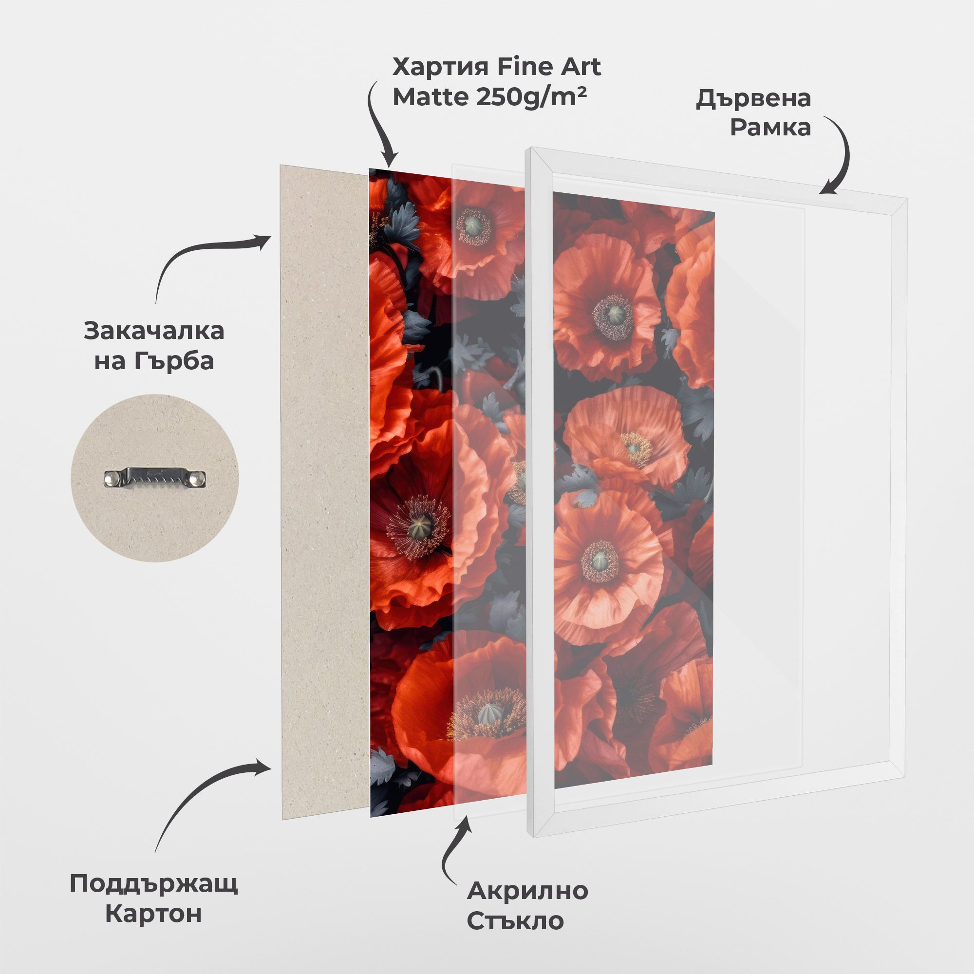 Black Red Poppies mockup 1