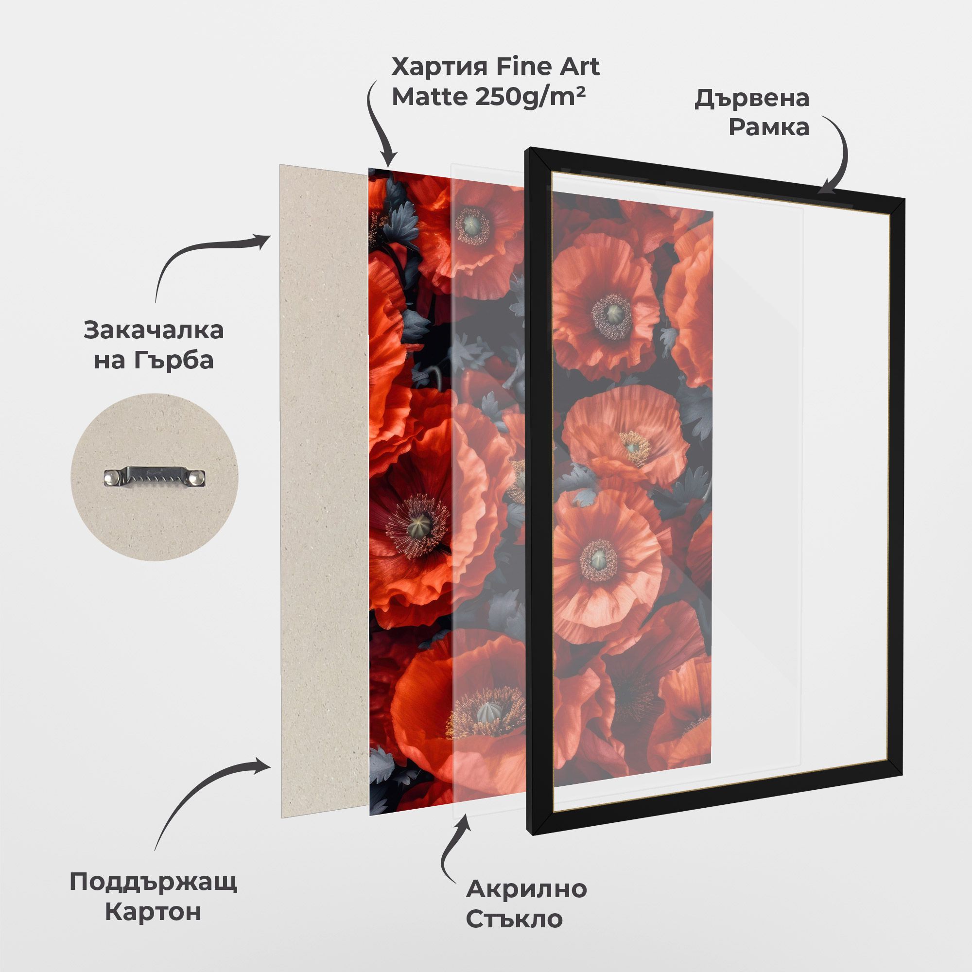 Black Red Poppies mockup 1