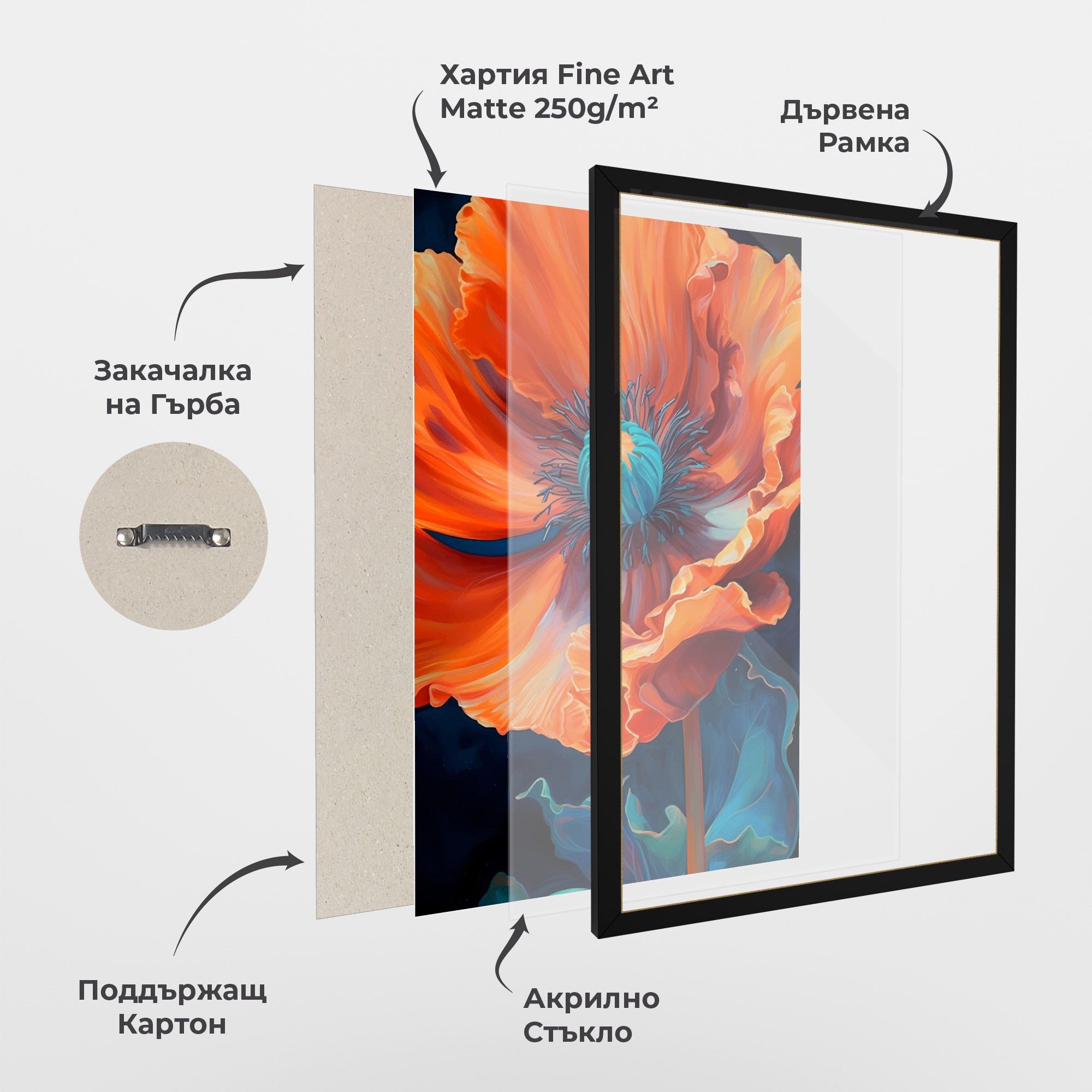 Orange Blue Poppy mockup 1