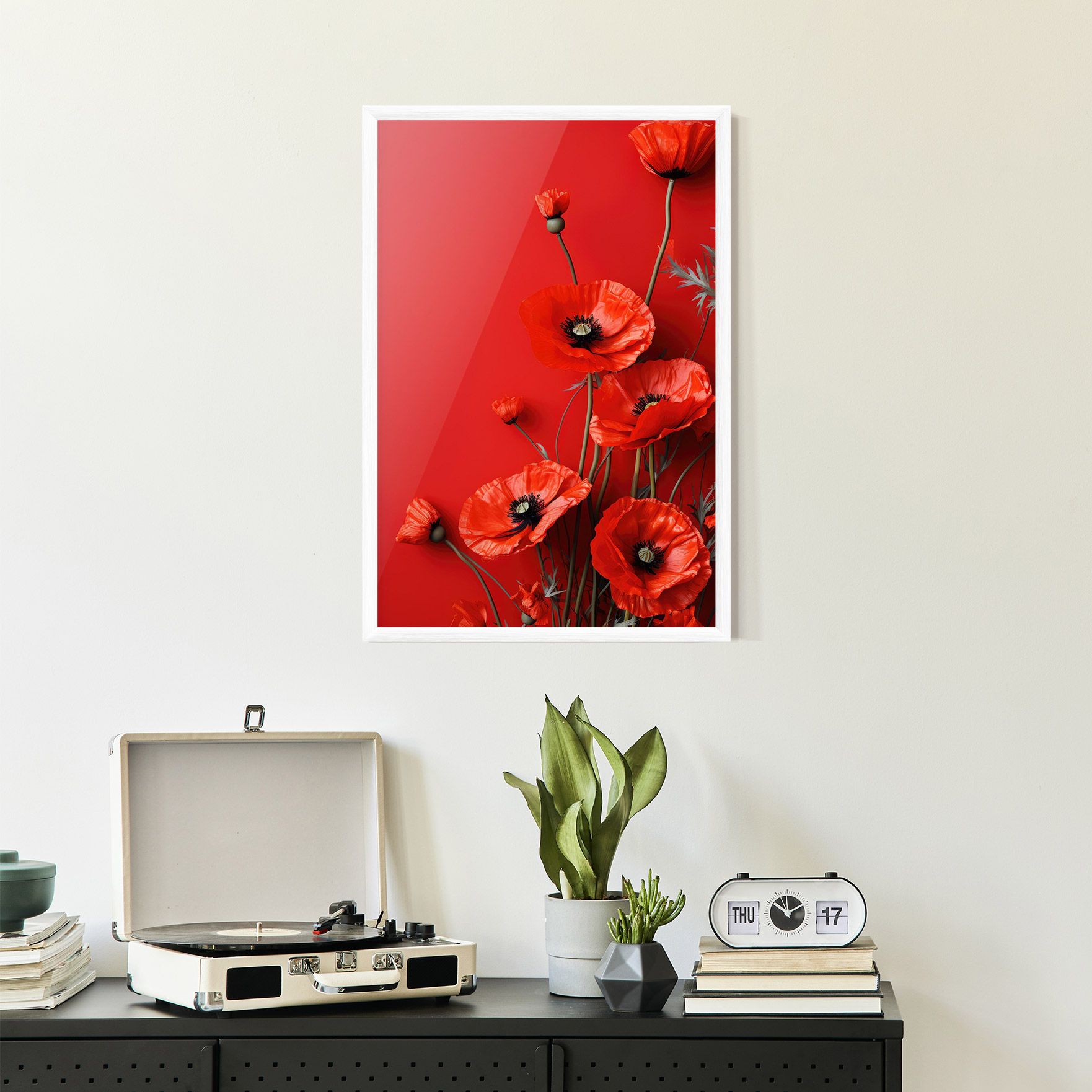 Poppies On The Table mockup 2