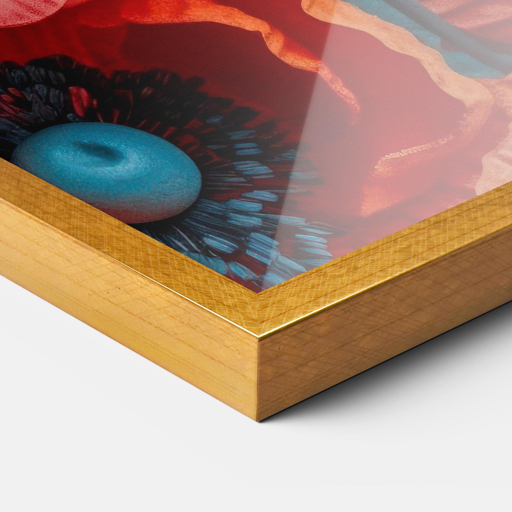 Рамкиран постер Poppy Close Up mockup 3