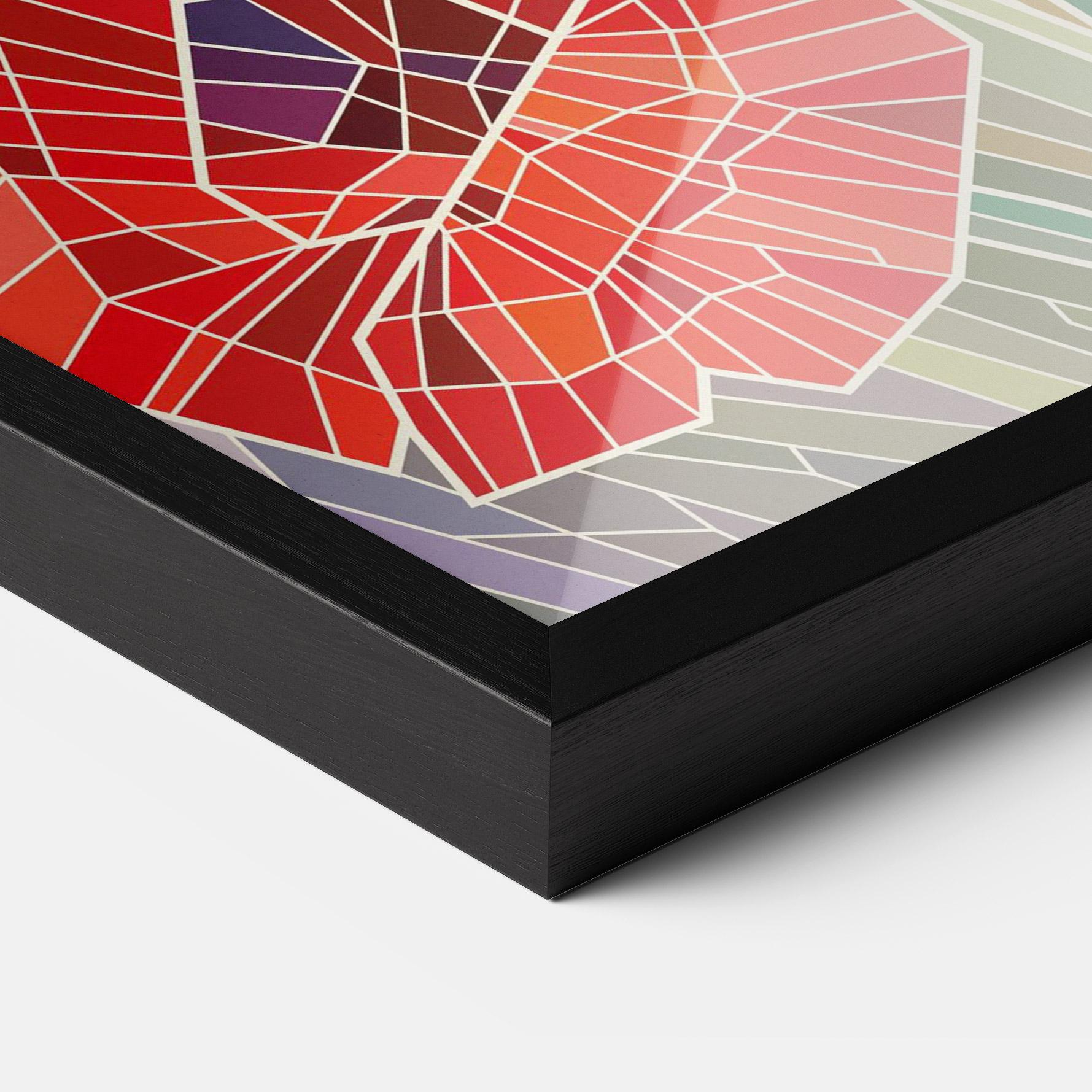 Рамкиран постер Poppy Glass mockup 3