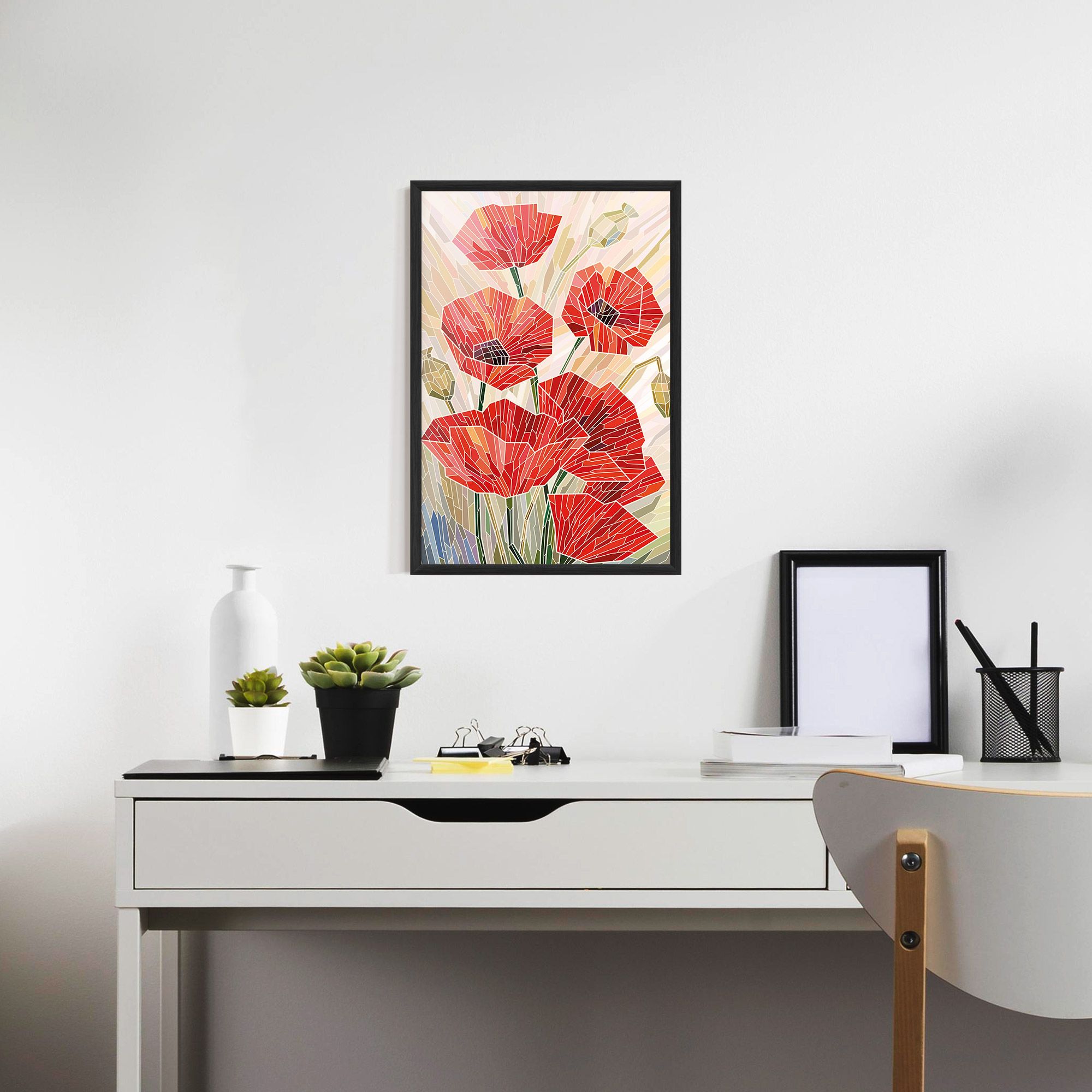 Poppy Stained Glass mockup 7